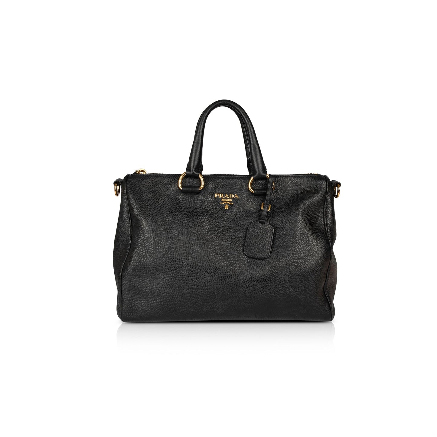 Prada Vitello Daino Tote Handbag Black Tote Bag