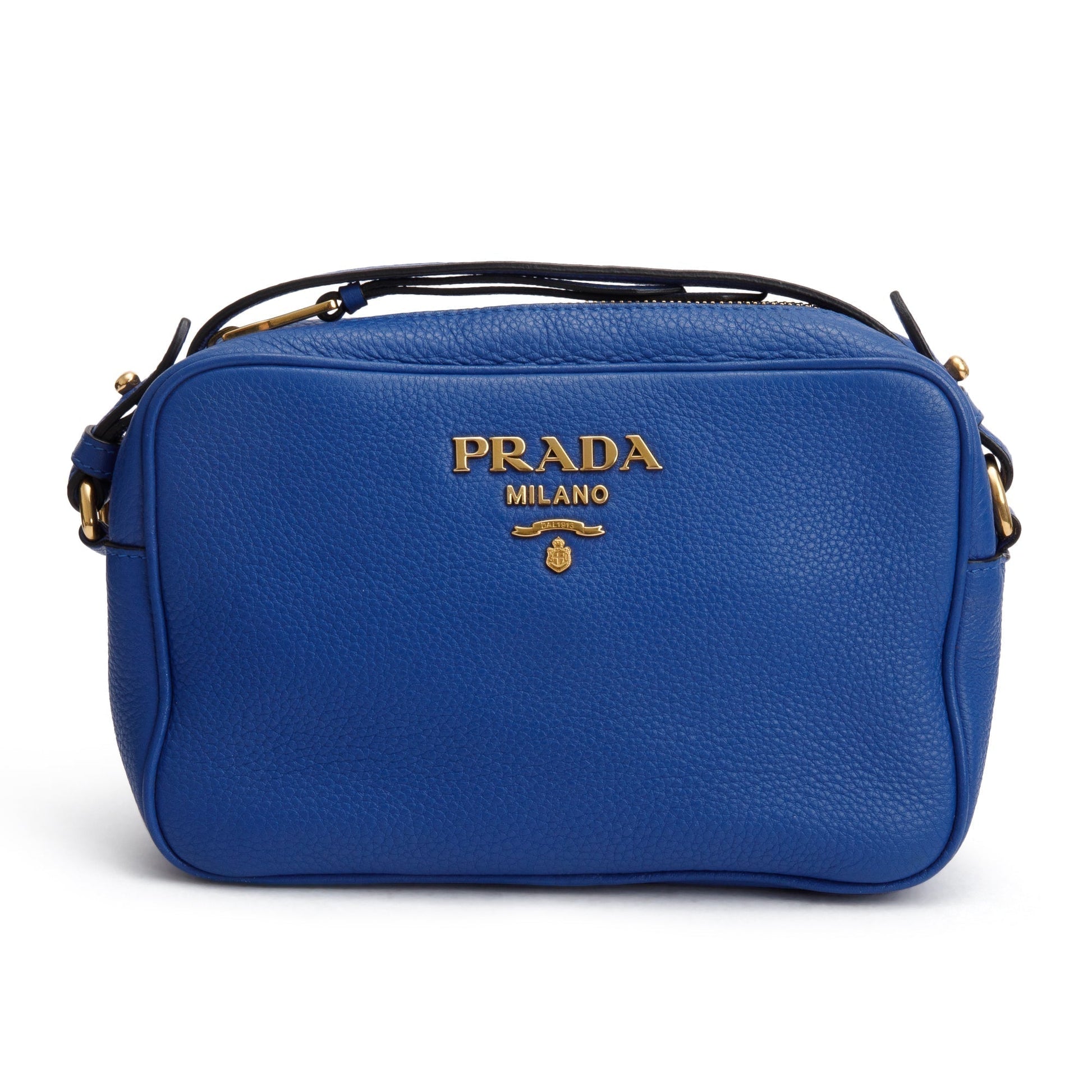 Prada Daino Crossbody Bag Vitello Blue