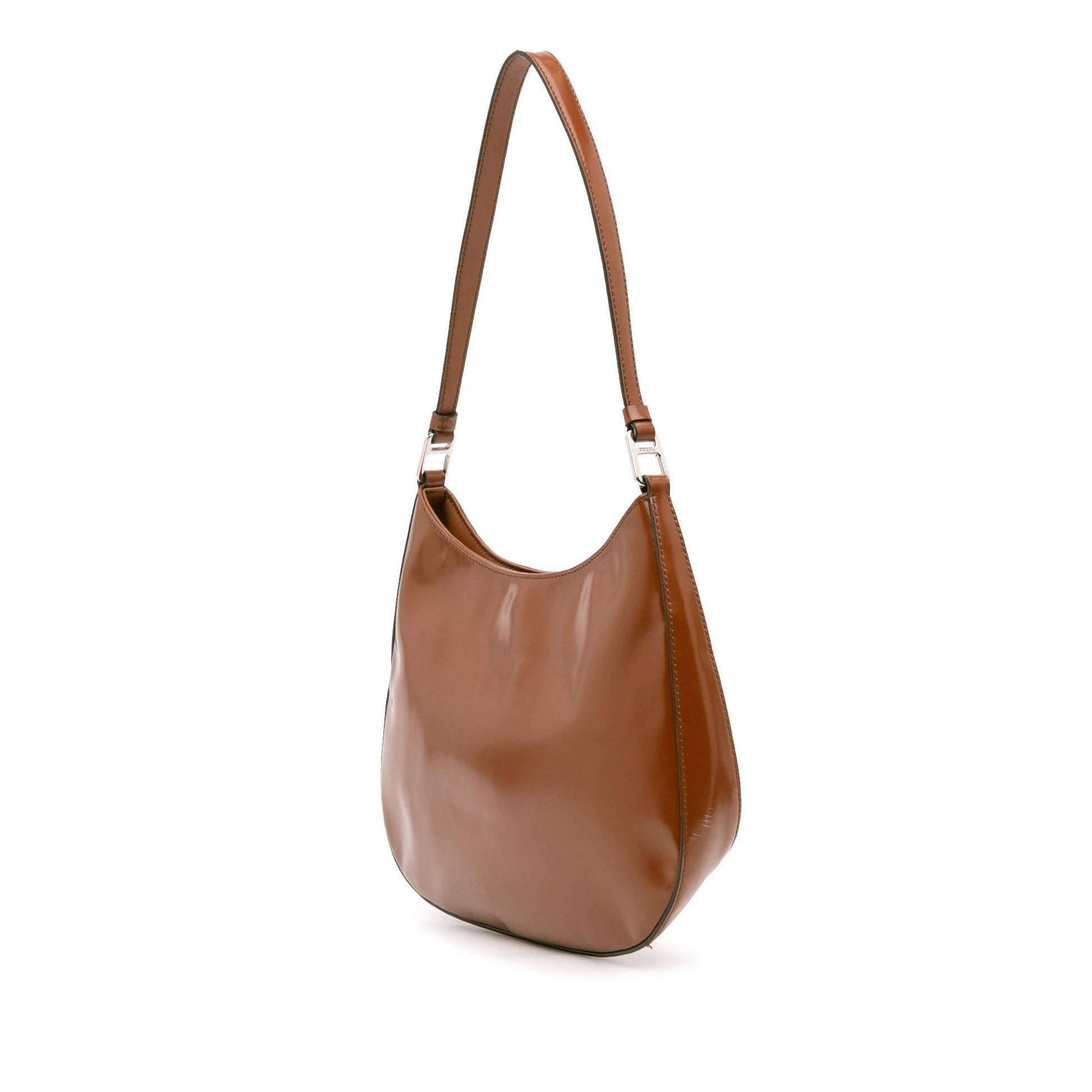 Prada Brushed Cleo Shoulder Bag Leather Shoulder Bag 2