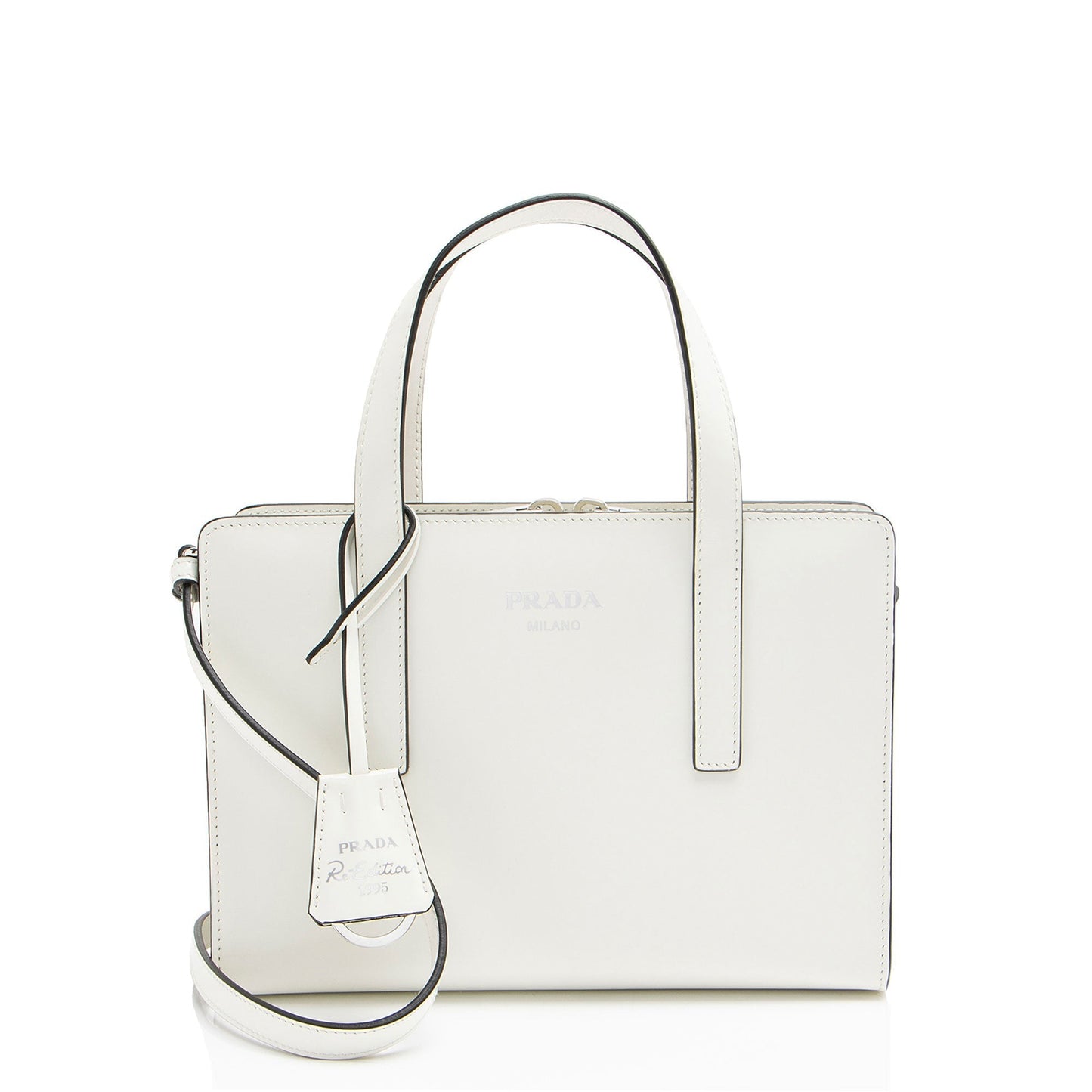 Prada Brushed Re Edition Tote Leather Mini Tote Bag