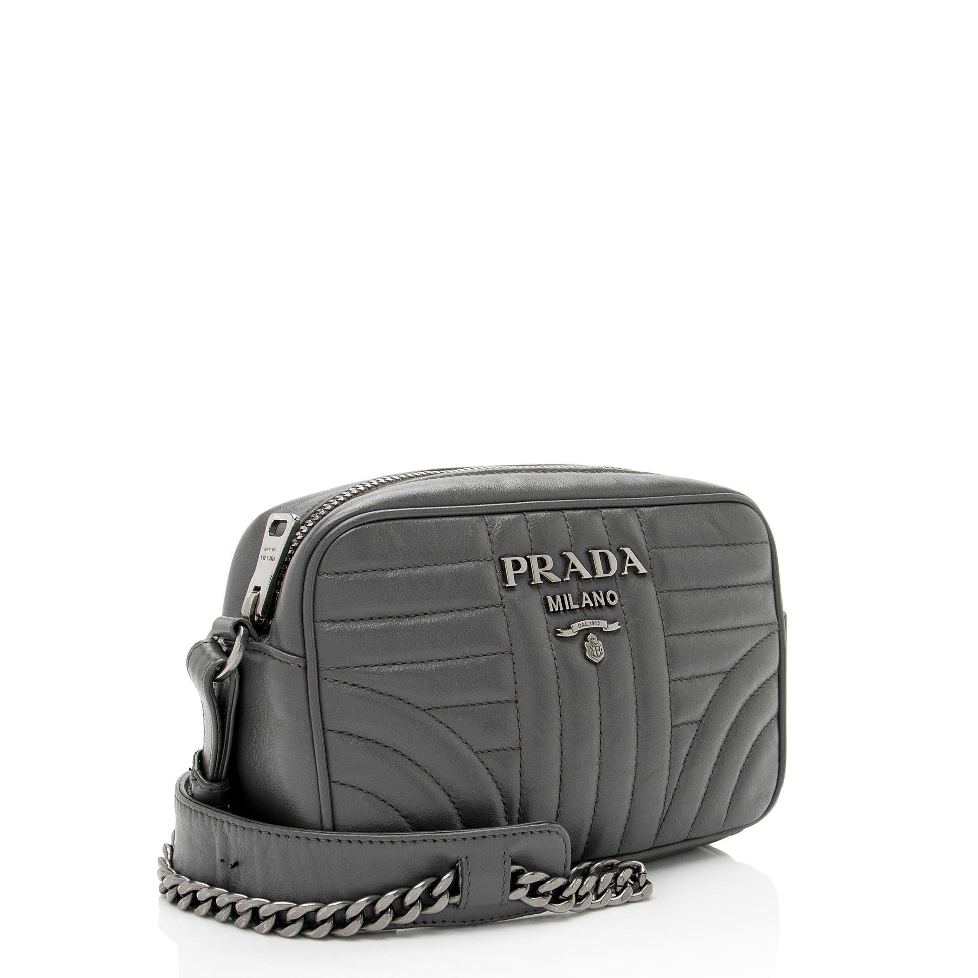 Prada Calfskin Diagramme Crossbody Crossbody Bag