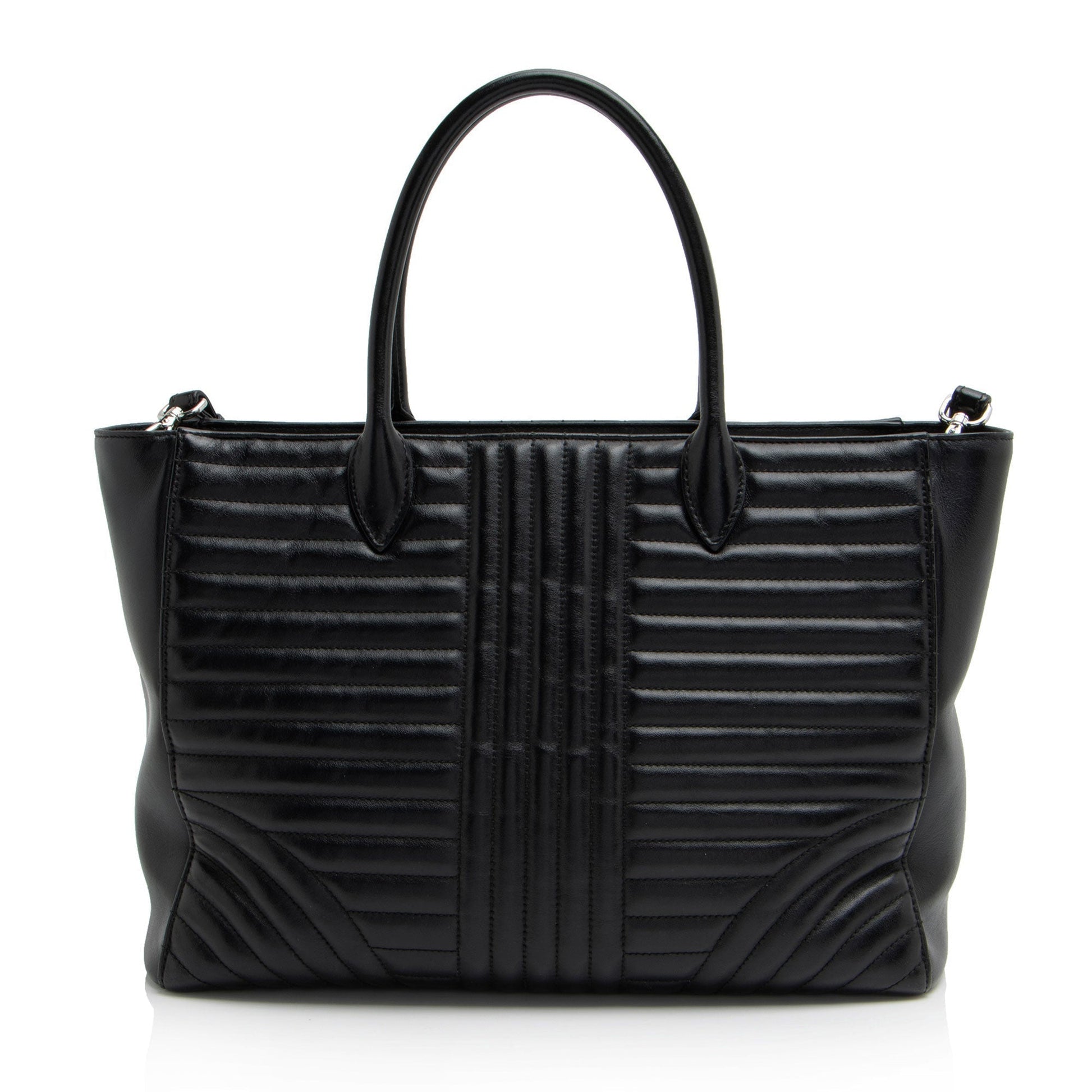 Prada Calfskin Diagramme Tote Tote Bag