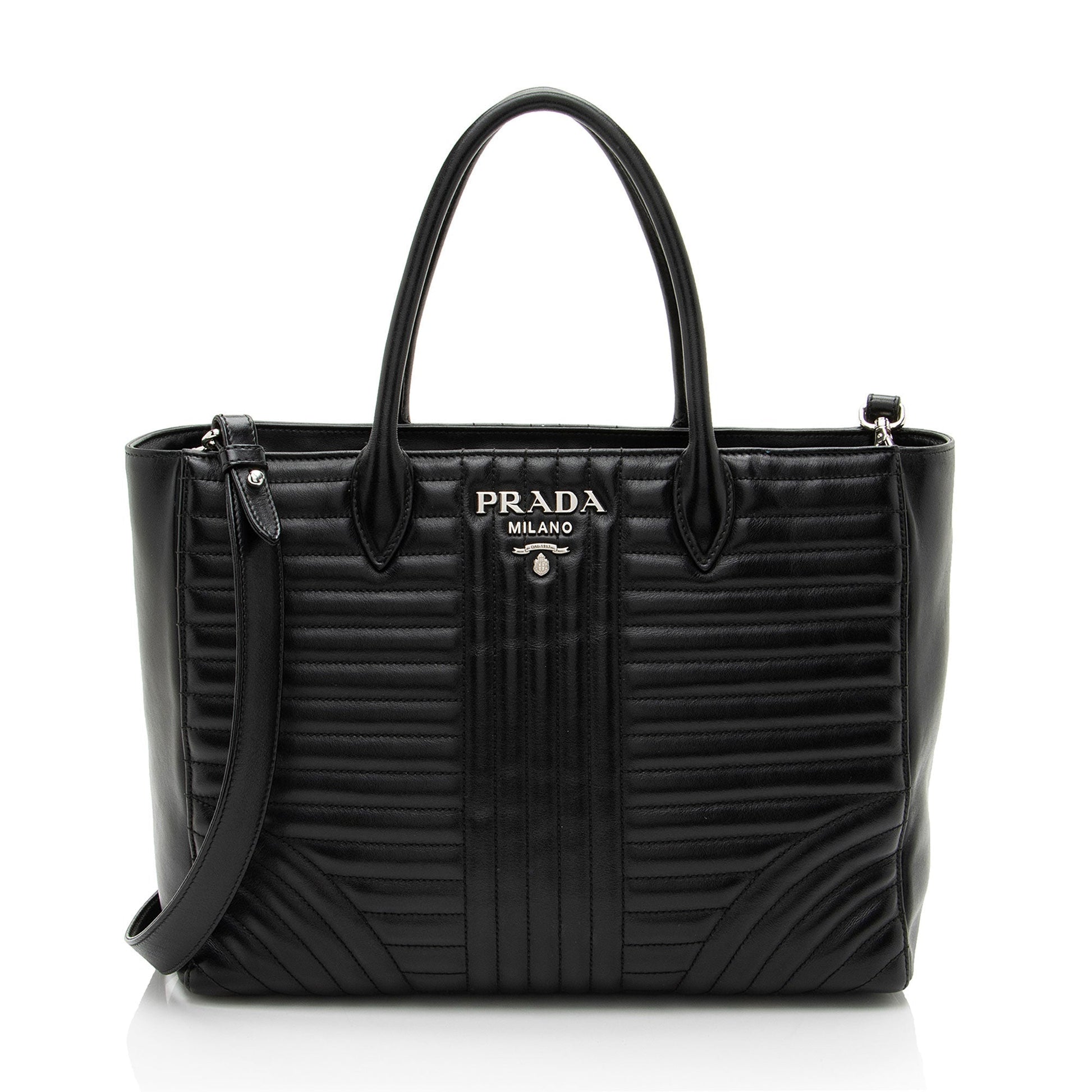 Prada Calfskin Diagramme Tote Tote Bag Calfskin Diagramme Tote