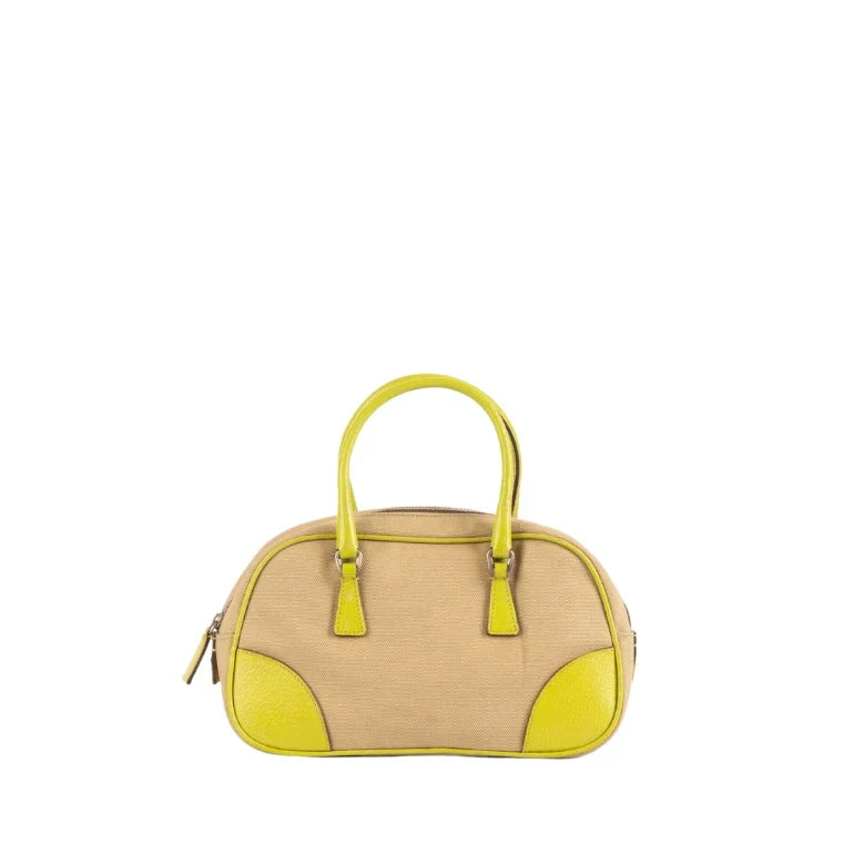 Prada Canapa Bauletto Handbag Travel Bag Canapa Bauletto Handbag