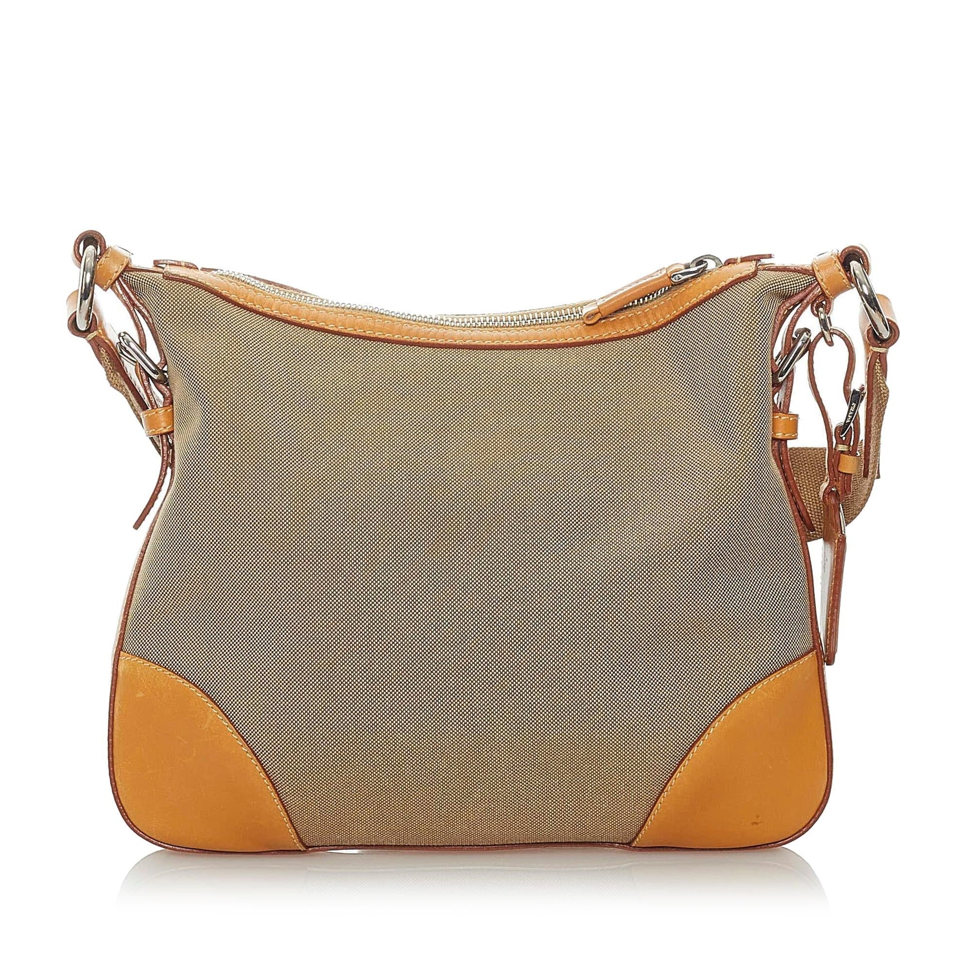 Prada Canapa Crossbody Bag Shg Canvas