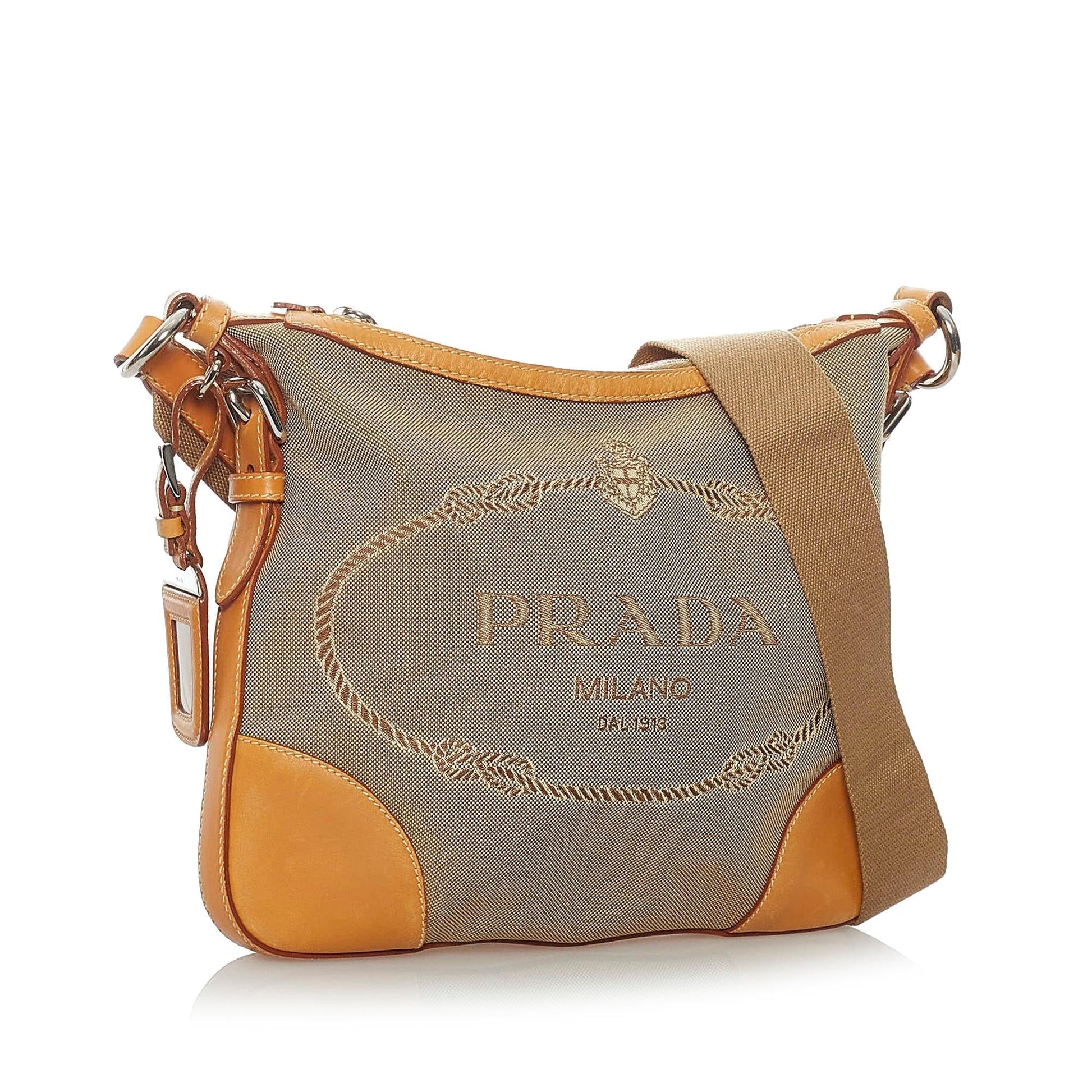 Prada Canapa Crossbody Bag Shg Canvas
