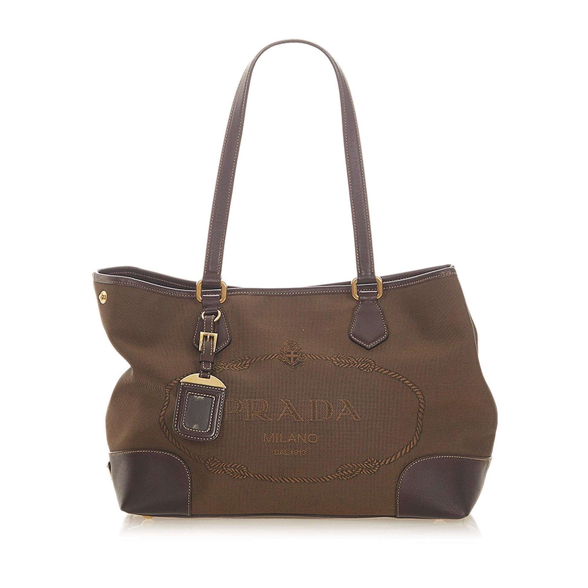 Prada Canapa Tote Bag Canvas