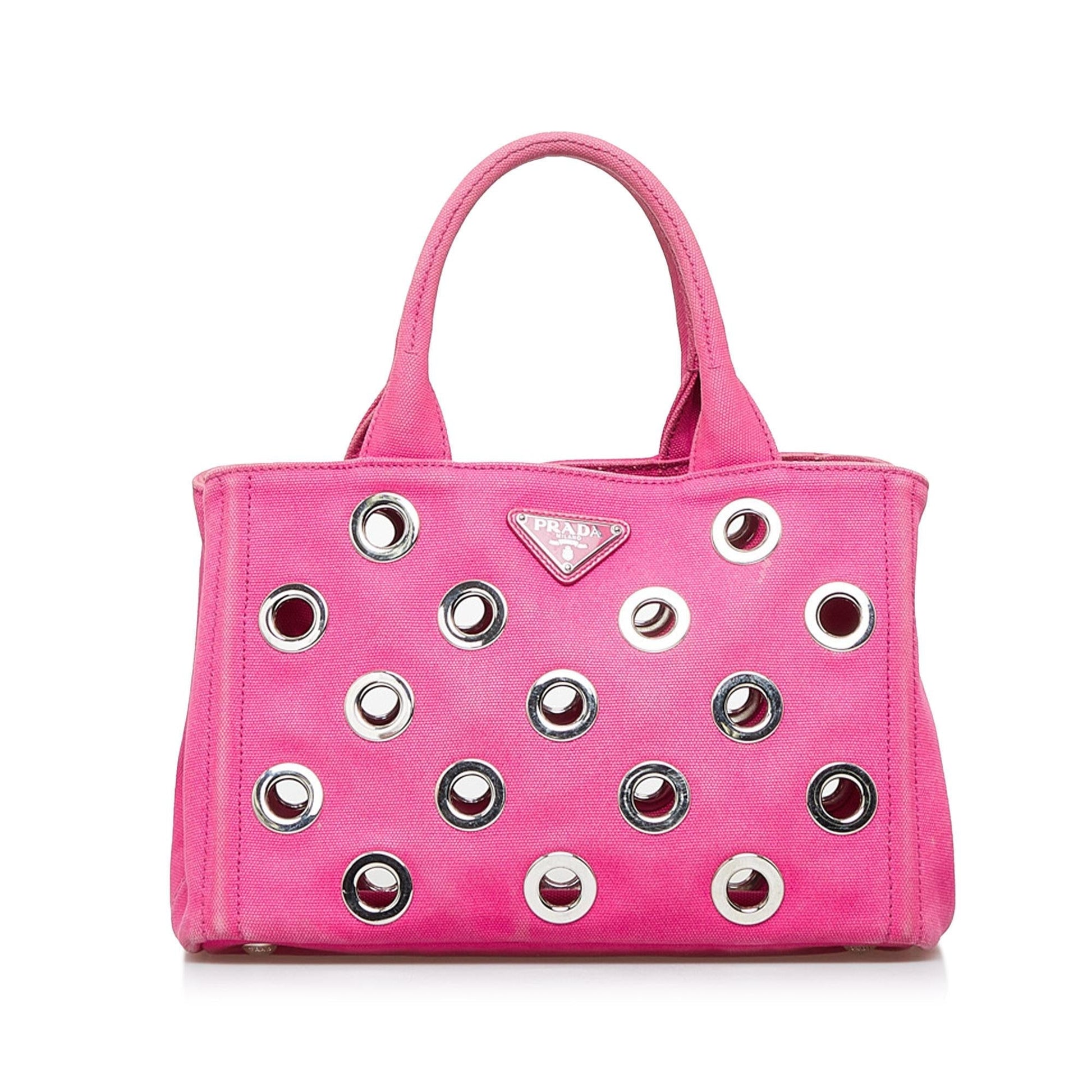 Prada Canapa Grommet Satchel Shg Satchel Bag Satchel Shg A7D3Be
