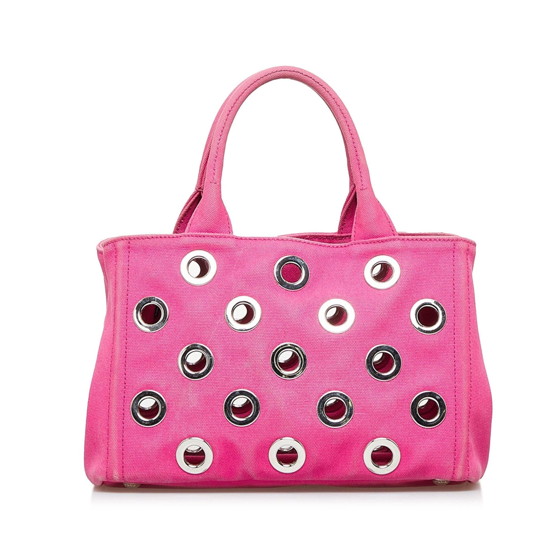 Prada Canapa Grommet Satchel Shg Satchel Bag Satchel Shg A7D3Be