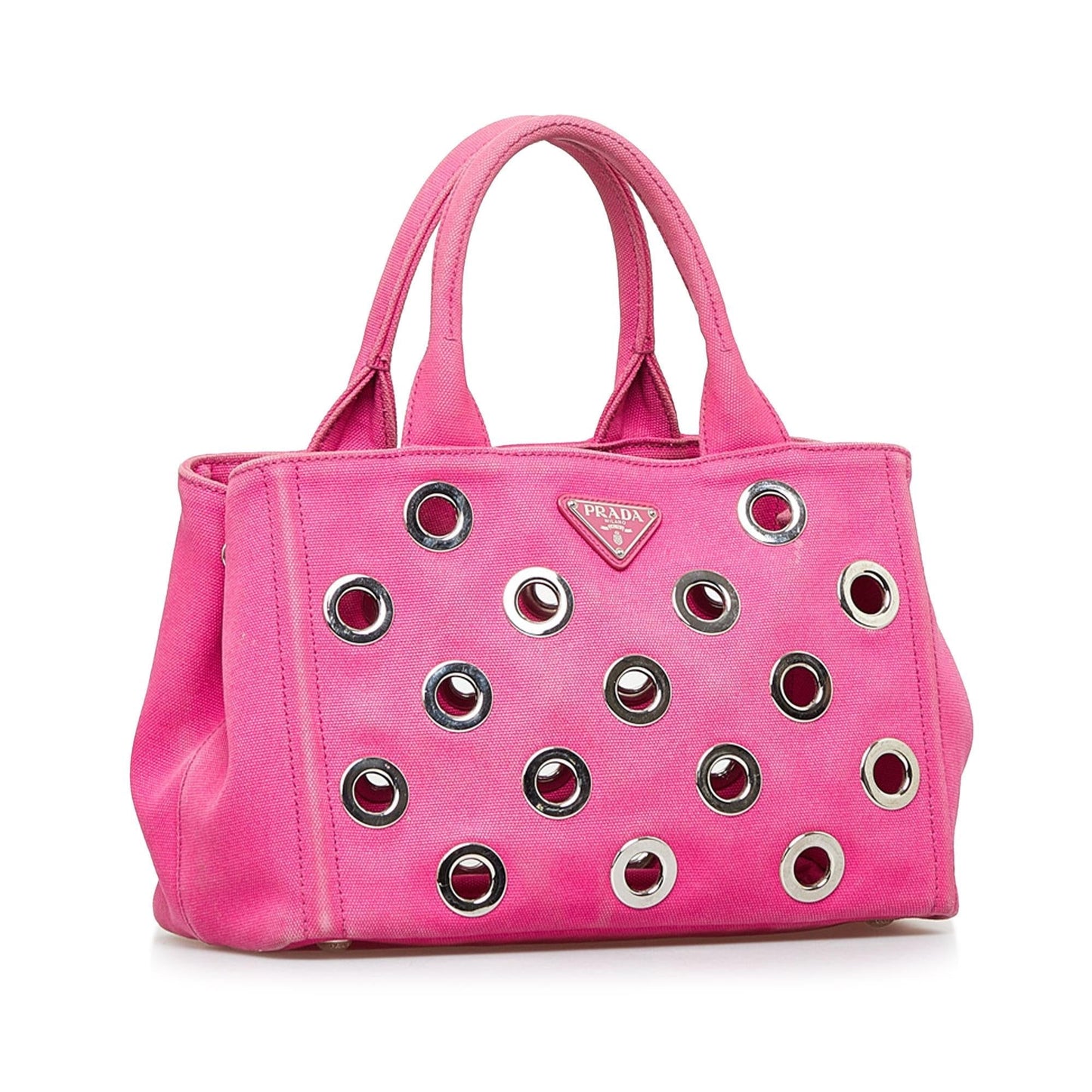 Prada Canapa Grommet Satchel Shg Satchel Bag Satchel Shg A7D3Be