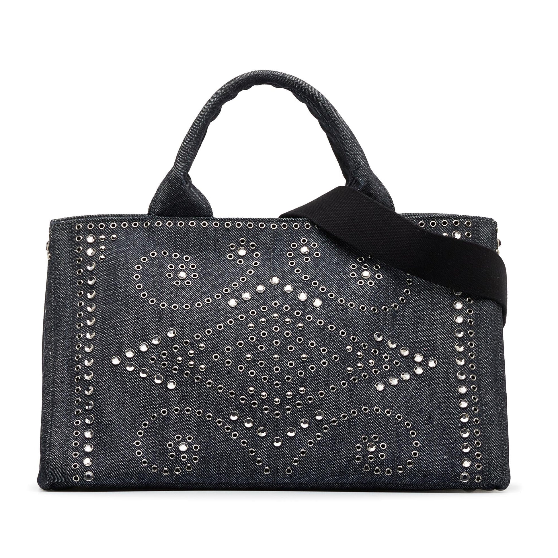 Prada Canapa Jeweled Satchel Shg Vcmwnw Satchel Bag