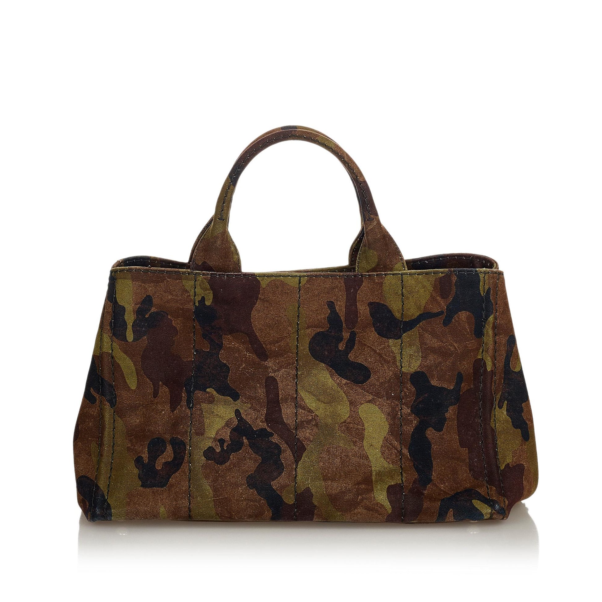 Prada Canapa Camouflage Satchel Shg Canvas Logo Satchel Bag Satchel Shg 24697