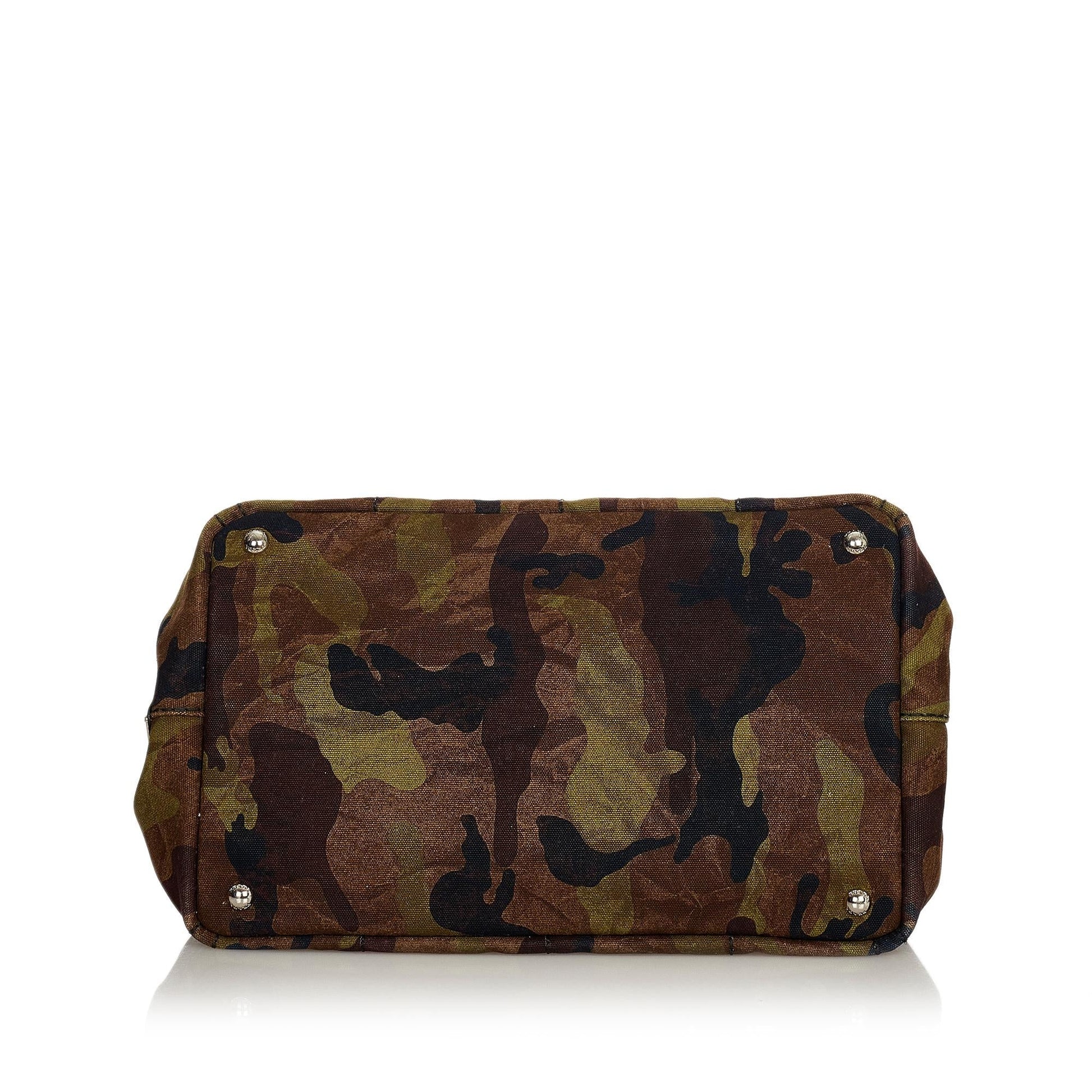 Prada Canapa Camouflage Satchel Shg Canvas Logo Satchel Bag Satchel Shg 24697
