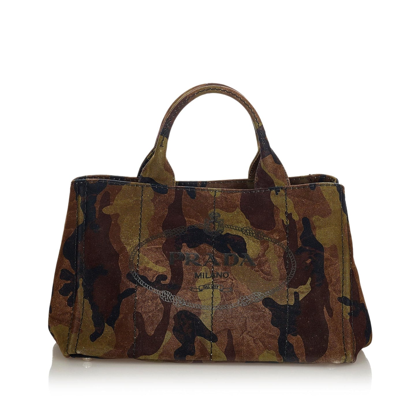 Prada Canapa Camouflage Satchel Shg Canvas Logo Satchel Bag Satchel Shg 24697
