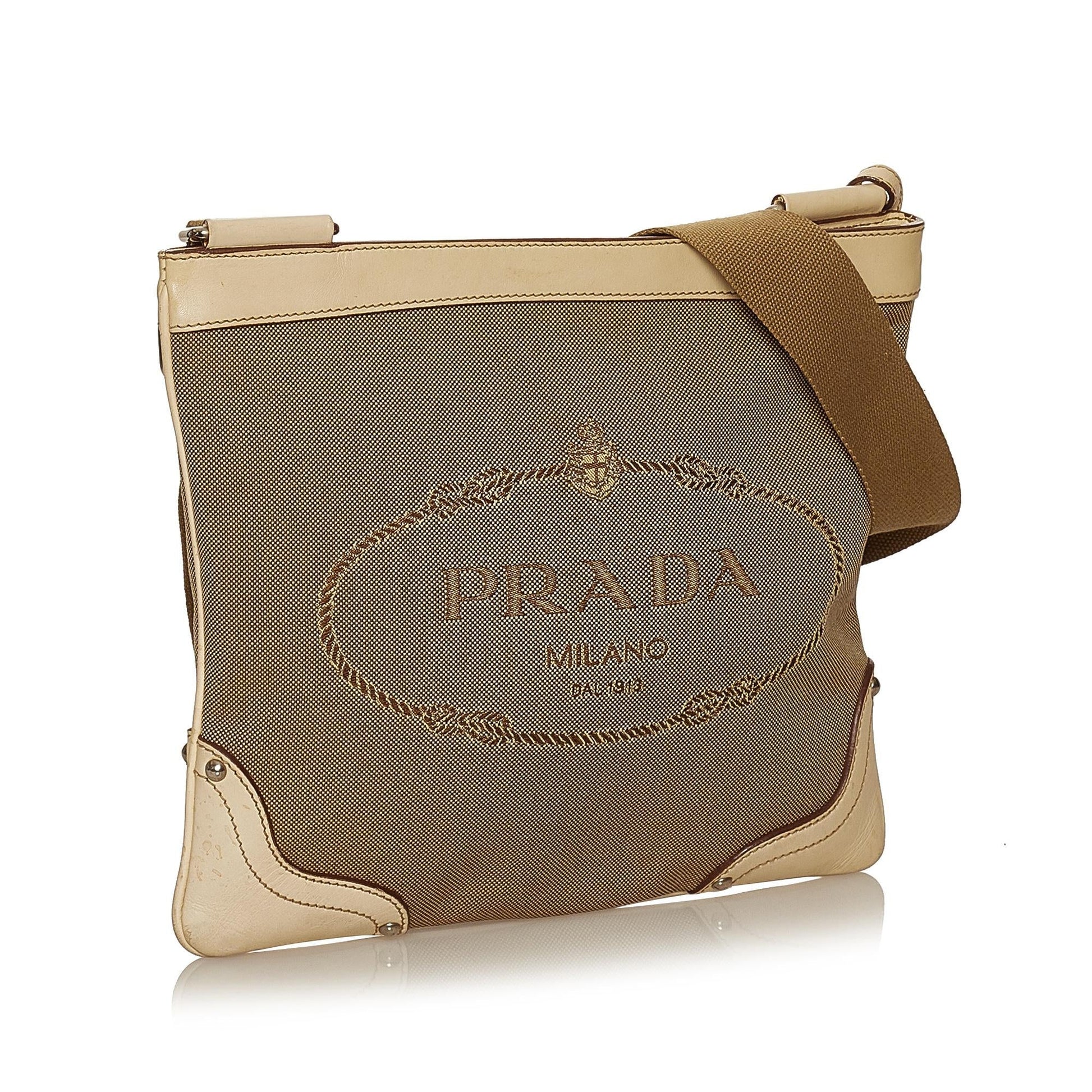 Prada Canapa Crossbody Bag Shg Canvas Logo Bag Shg 29482