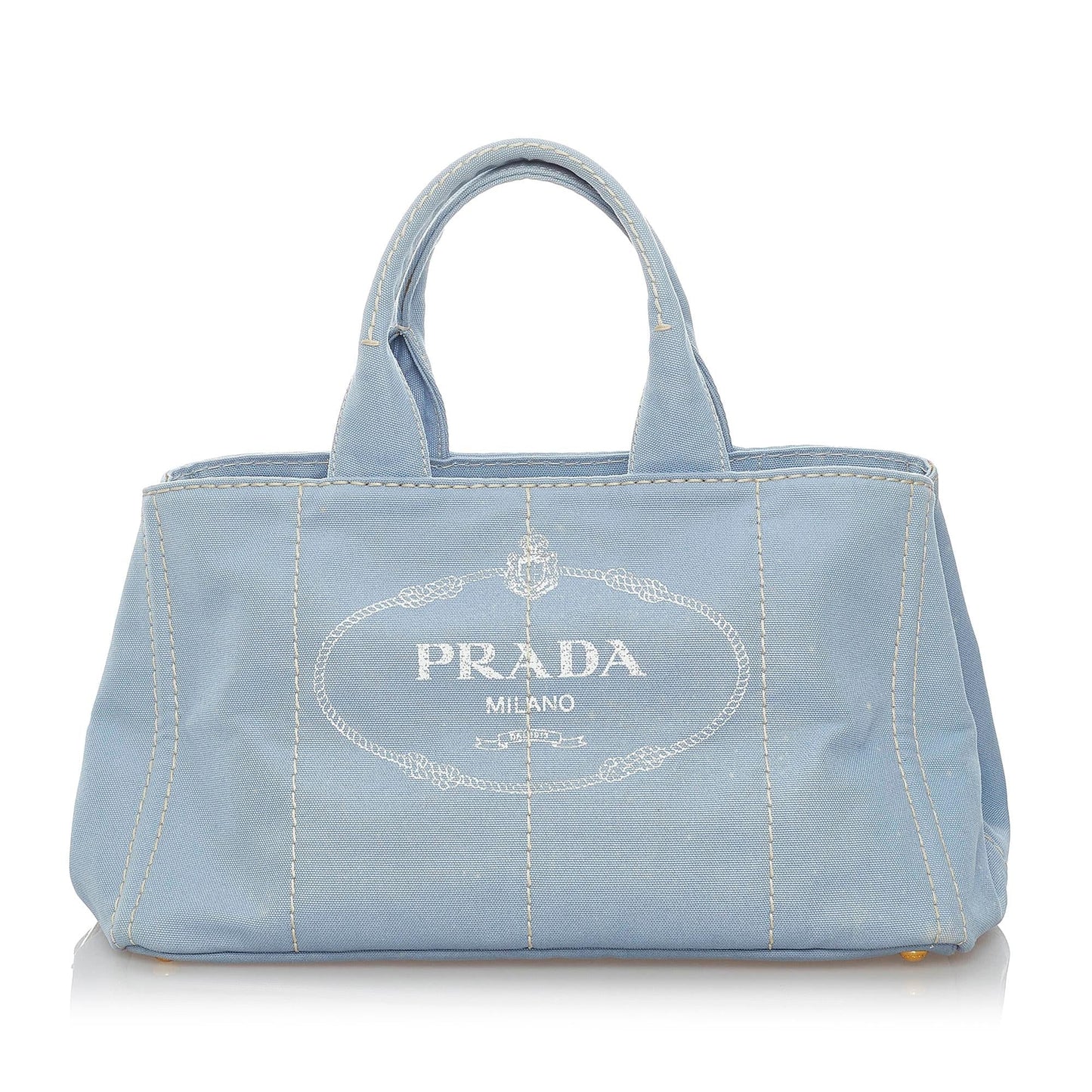 Prada Canapa Handag Shg Satchel Bag Canvas Logo