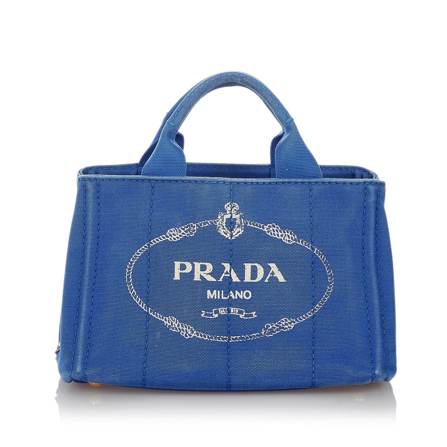 Prada Canapa Handbag Shg Canvas Logo Satchel Bag