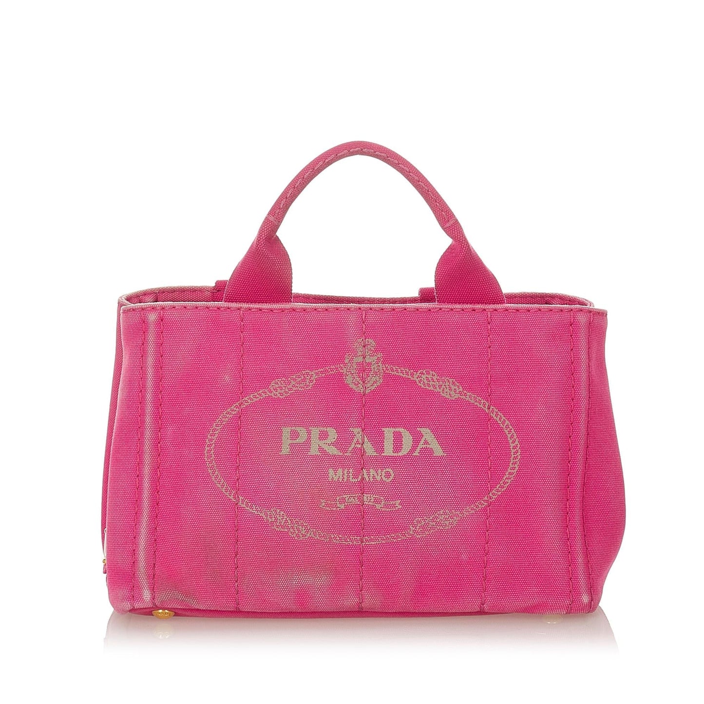 Chanel Prada Canapa Satchel Shg Canvas Logo Satchel Bag