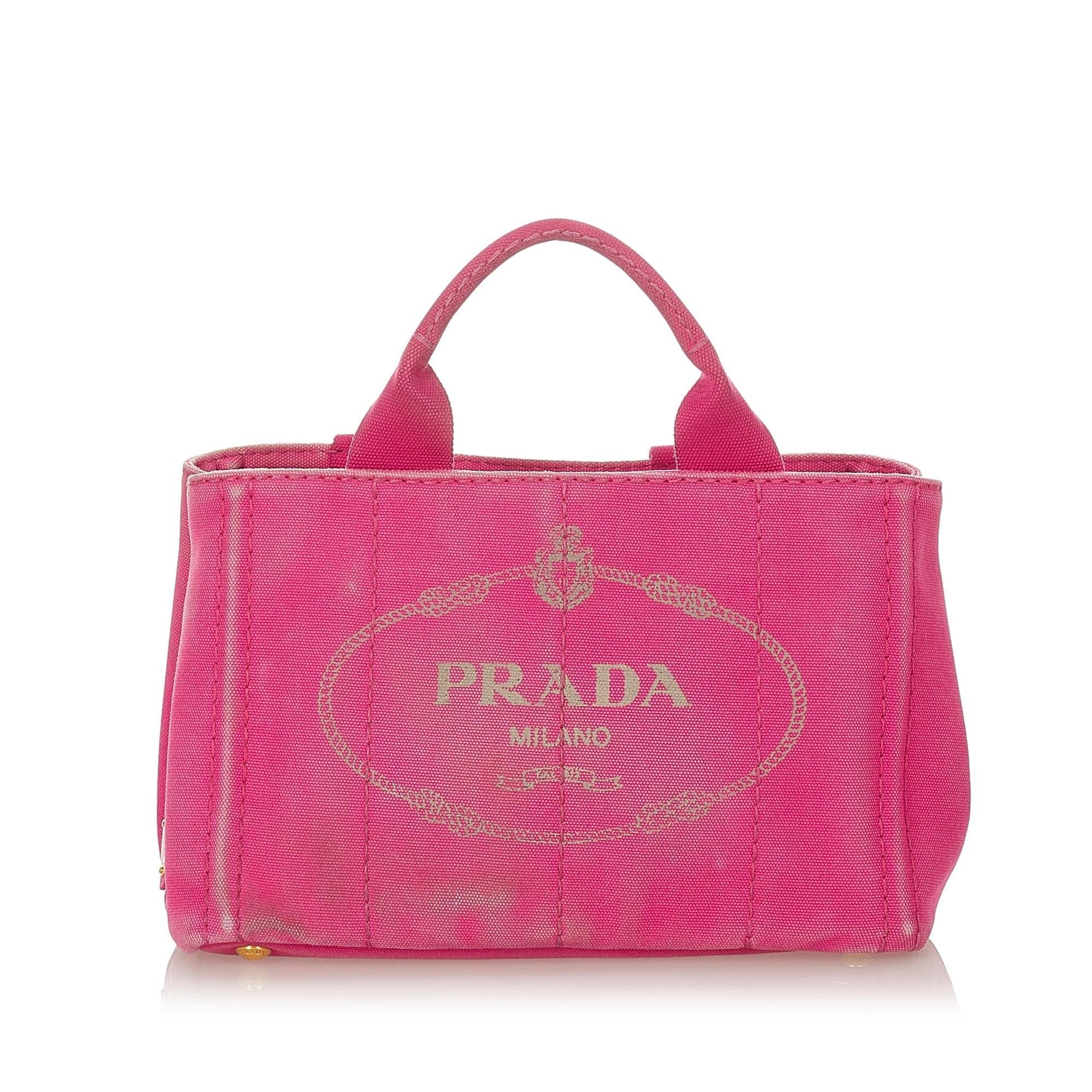 Chanel Prada Canapa Satchel Shg Canvas Logo Satchel Bag