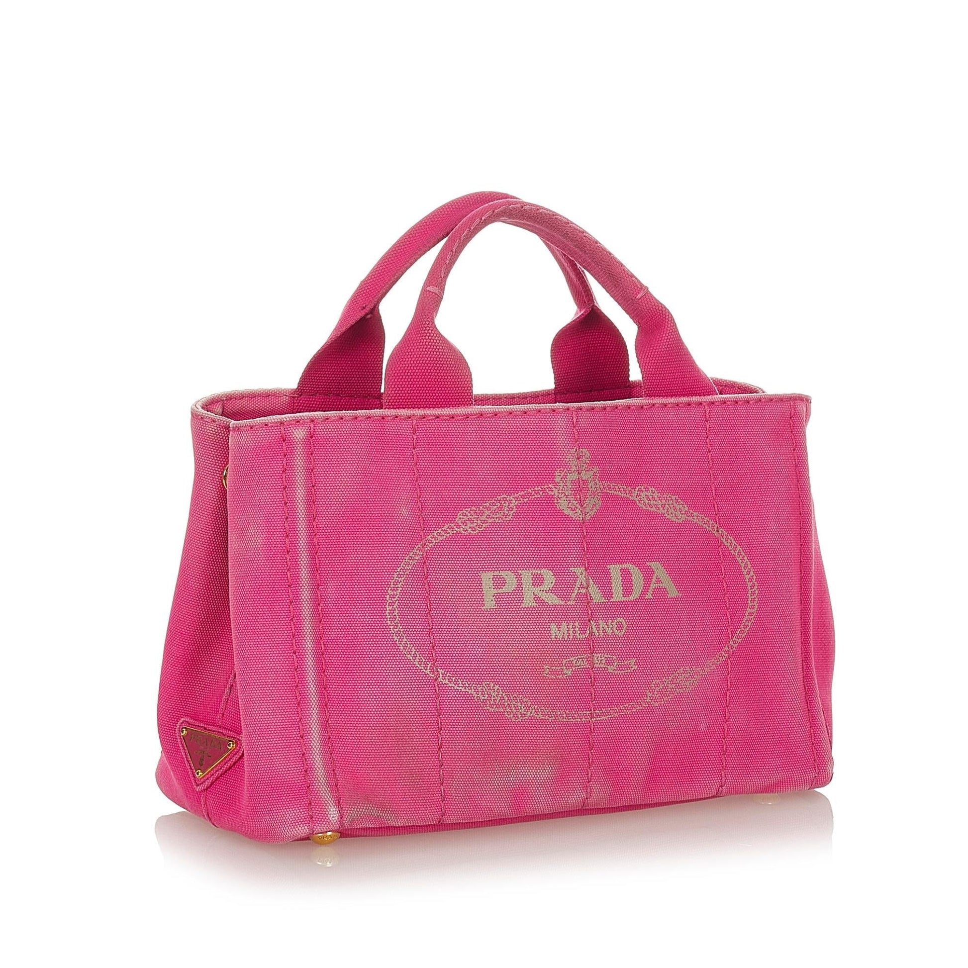 Chanel Prada Canapa Satchel Shg Canvas Logo Satchel Bag