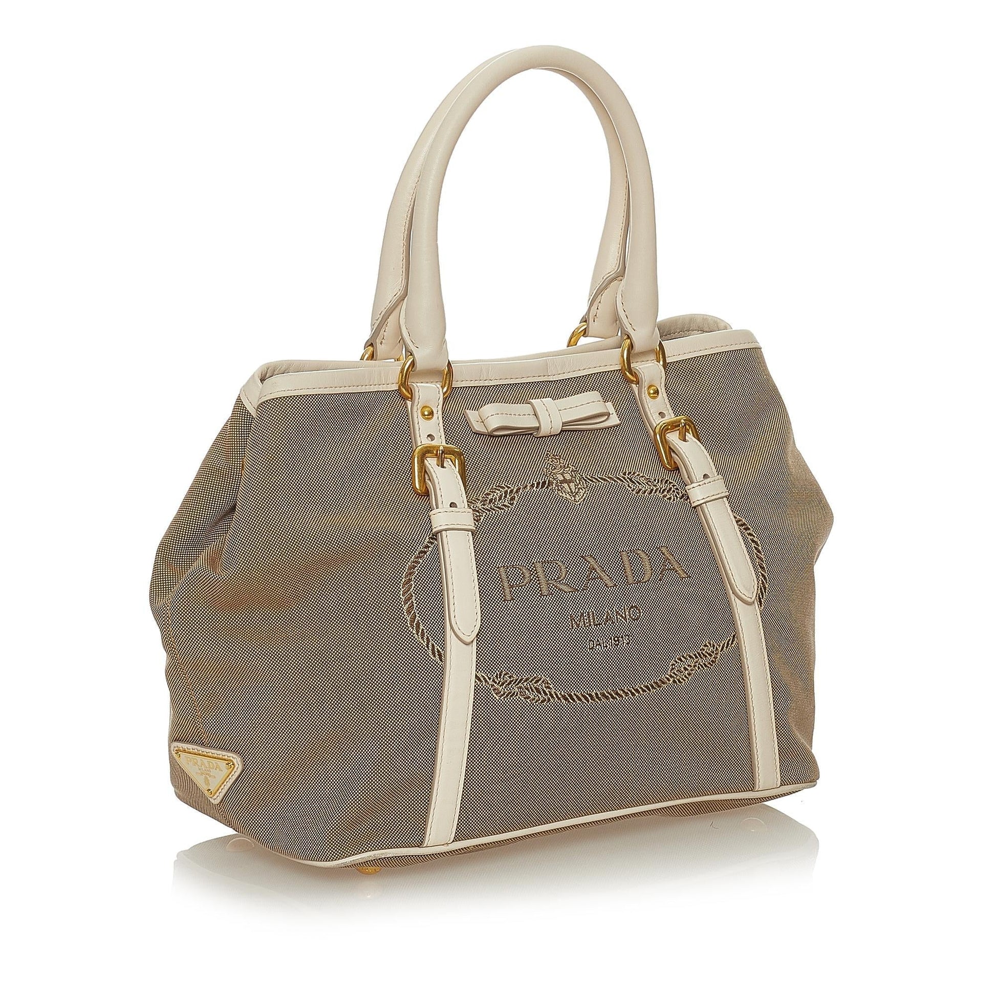 Prada Canapa Satchel Shg Canvas Logo Satchel Bag Satchel Shg 27876