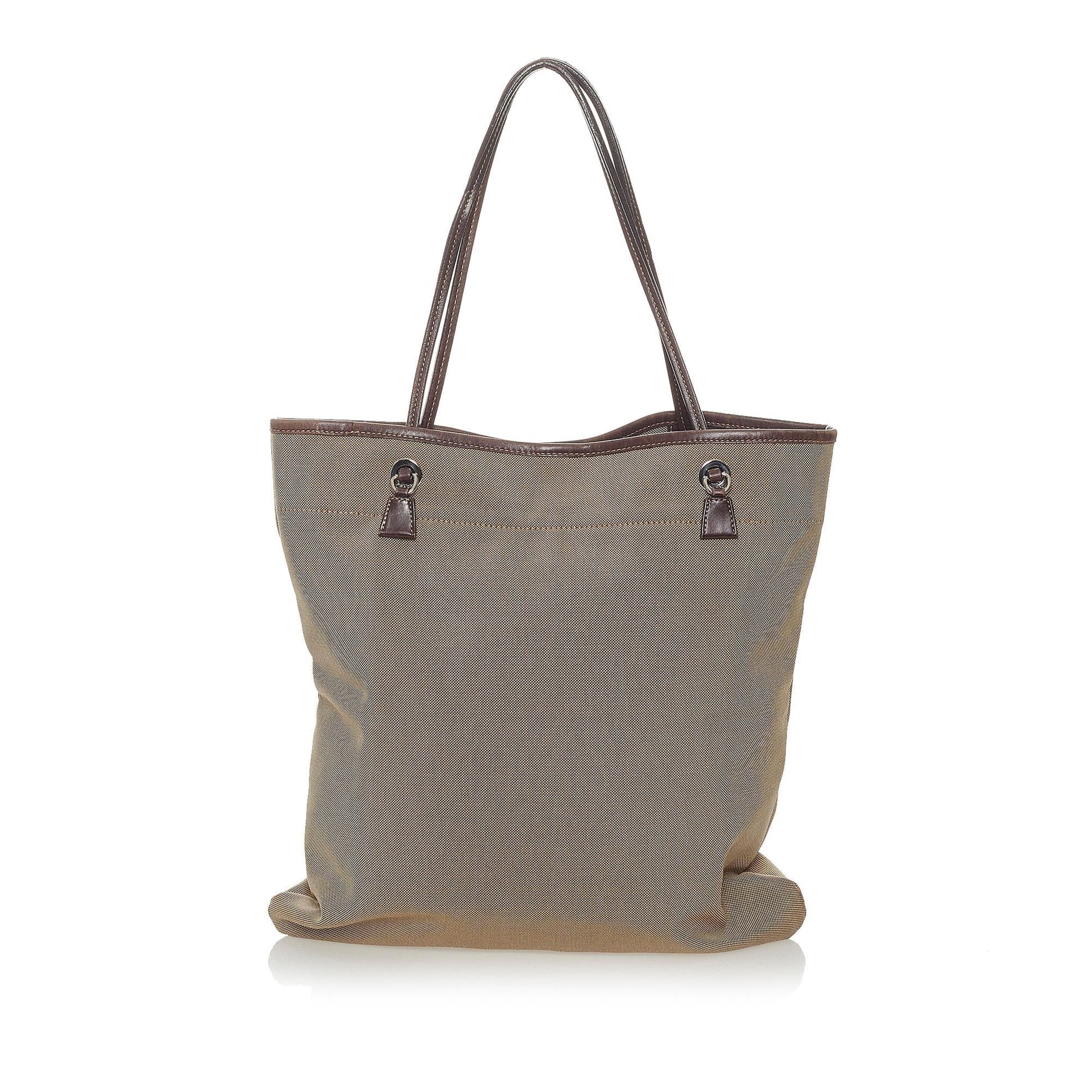 Prada Canapa Tote Bag Shg Canvas Logo Bag Shg 28188