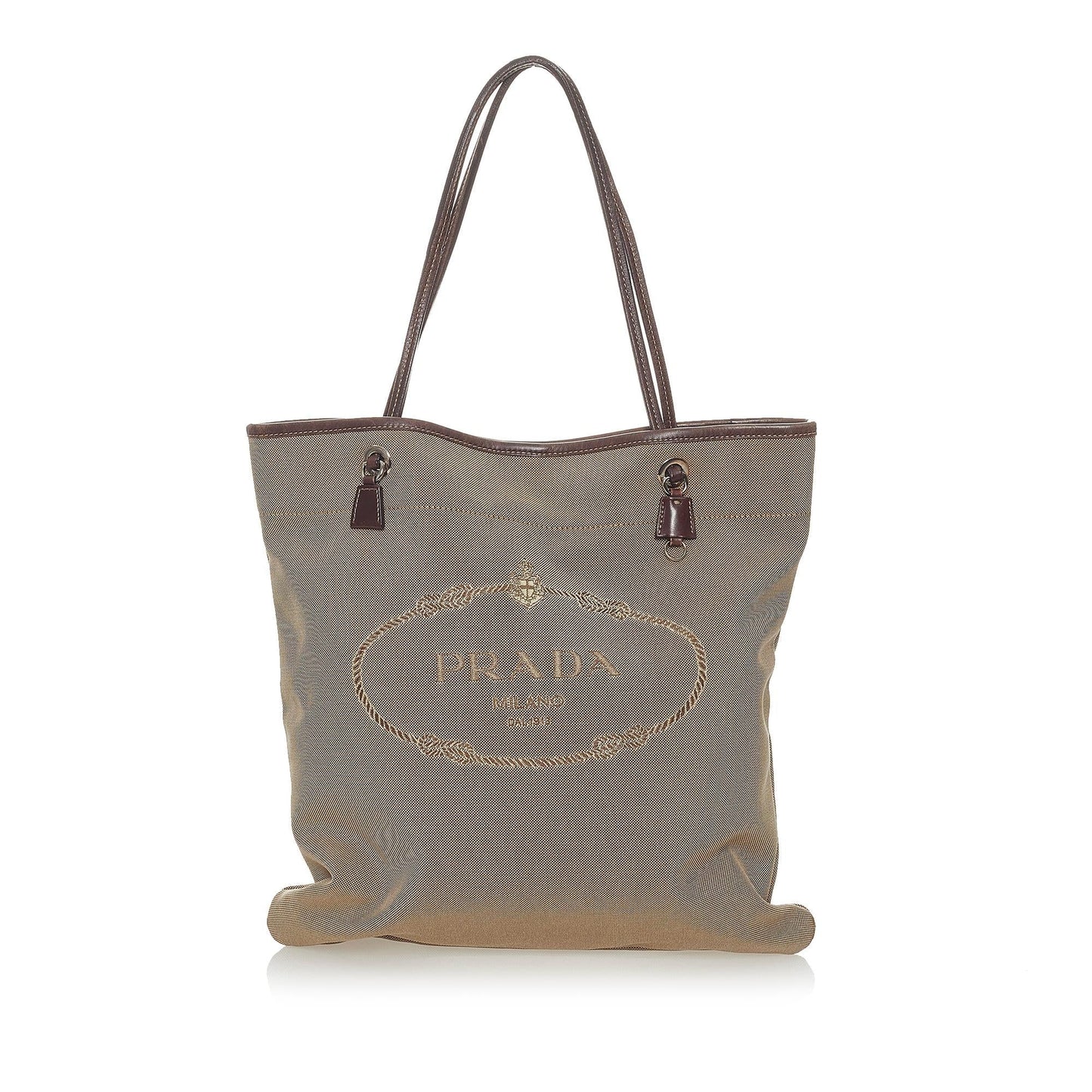 Prada Canapa Tote Bag Shg Canvas Logo Bag Shg 28188
