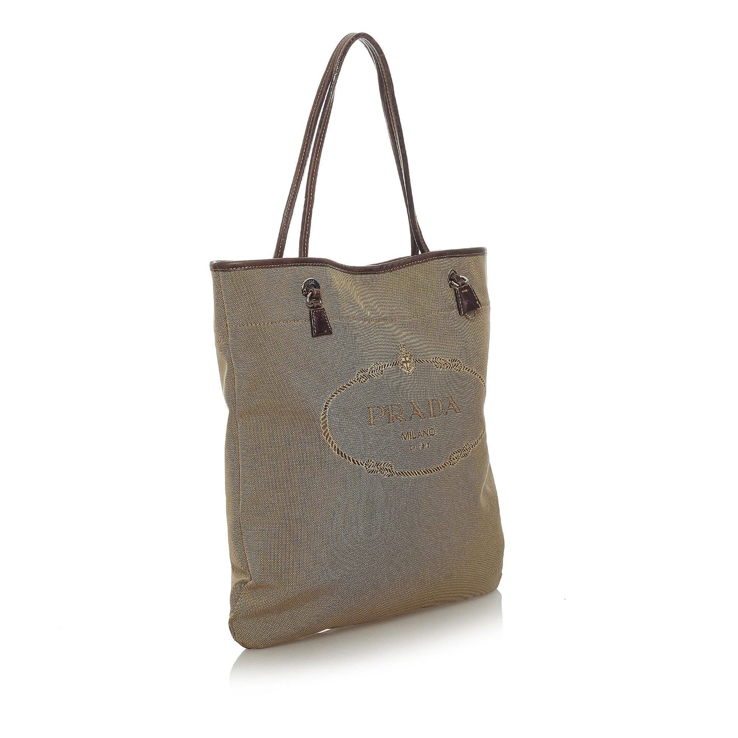Prada Canapa Tote Bag Shg Canvas Logo Bag Shg 28733