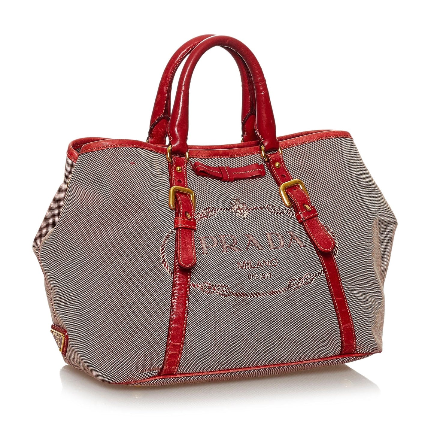 Prada Canapa Tote Bag Shg Canvas Logo Bag Shg 30601