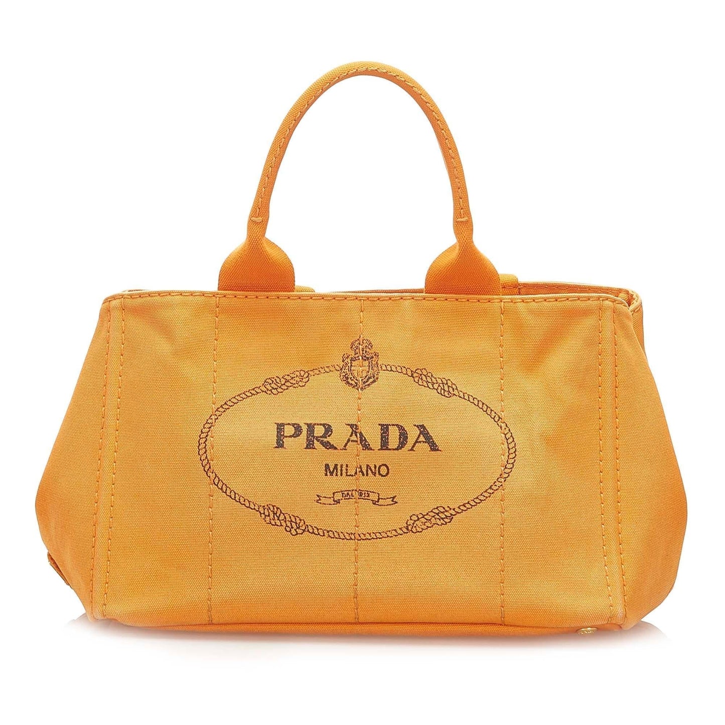 Prada Canapa Tote Canvas Logo Tote Bag