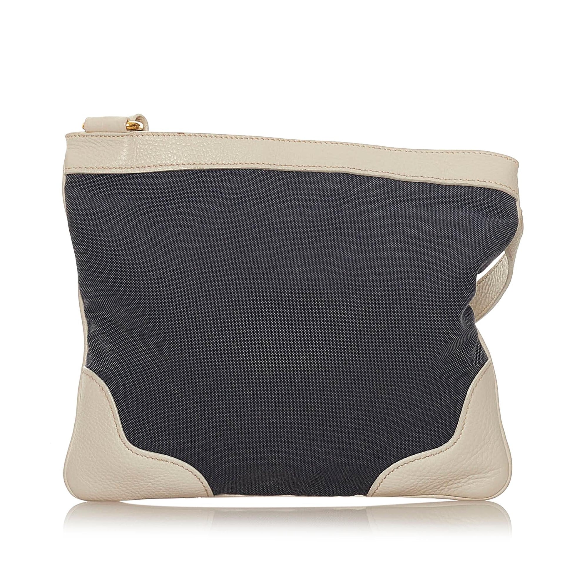 Prada Canapa Crossbody Bag Shg Denim Logo