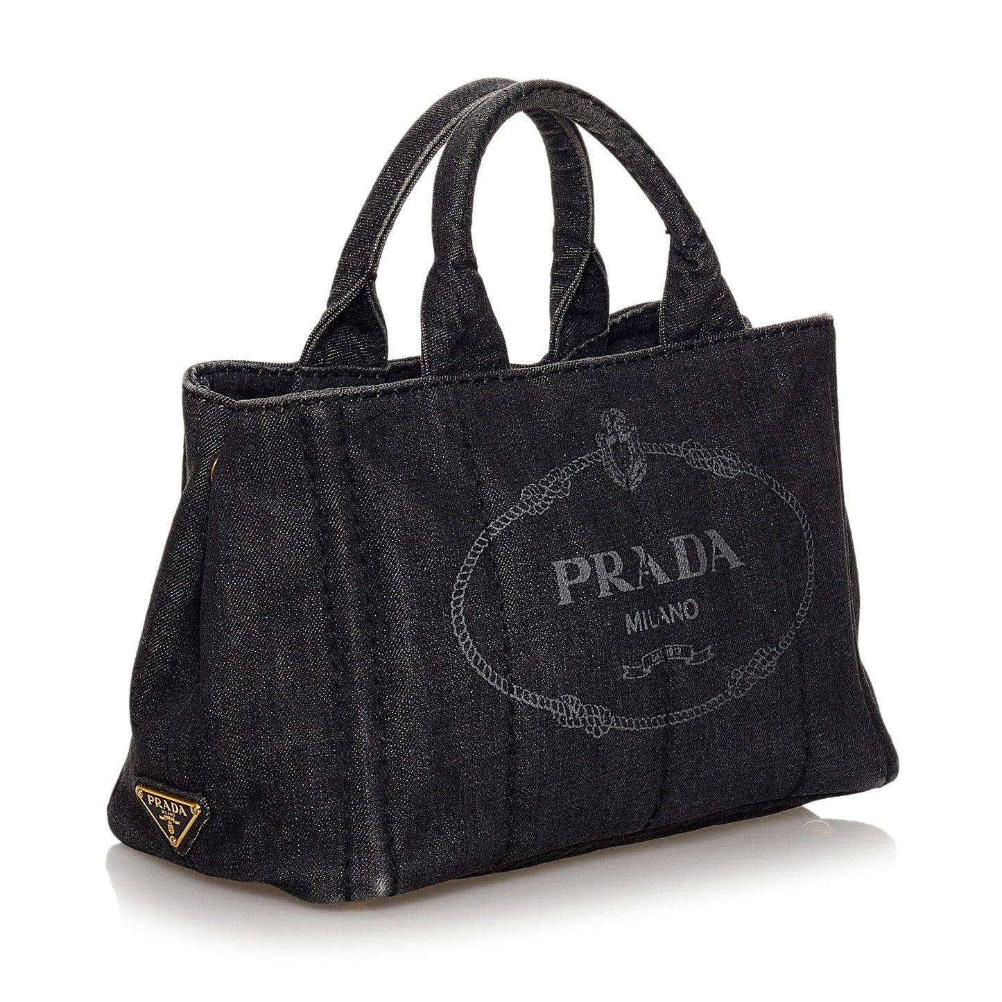 Prada Canapa Satchel Shg Denim Logo Satchel Bag Satchel Shg 30089