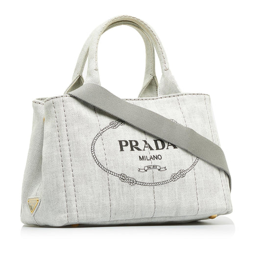 Prada Canapa Satchel Shg Whzccj Logo Satchel Bag