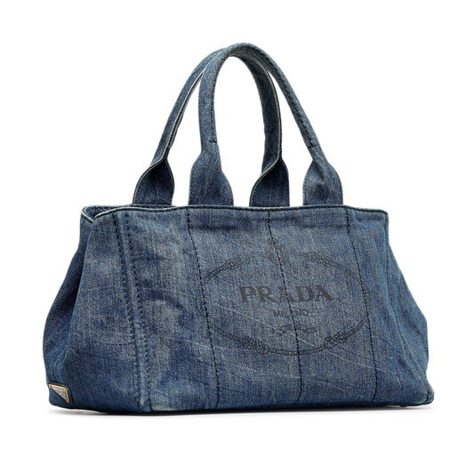 Prada Canapa Tote Shg Lzcex7 Logo Tote Bag