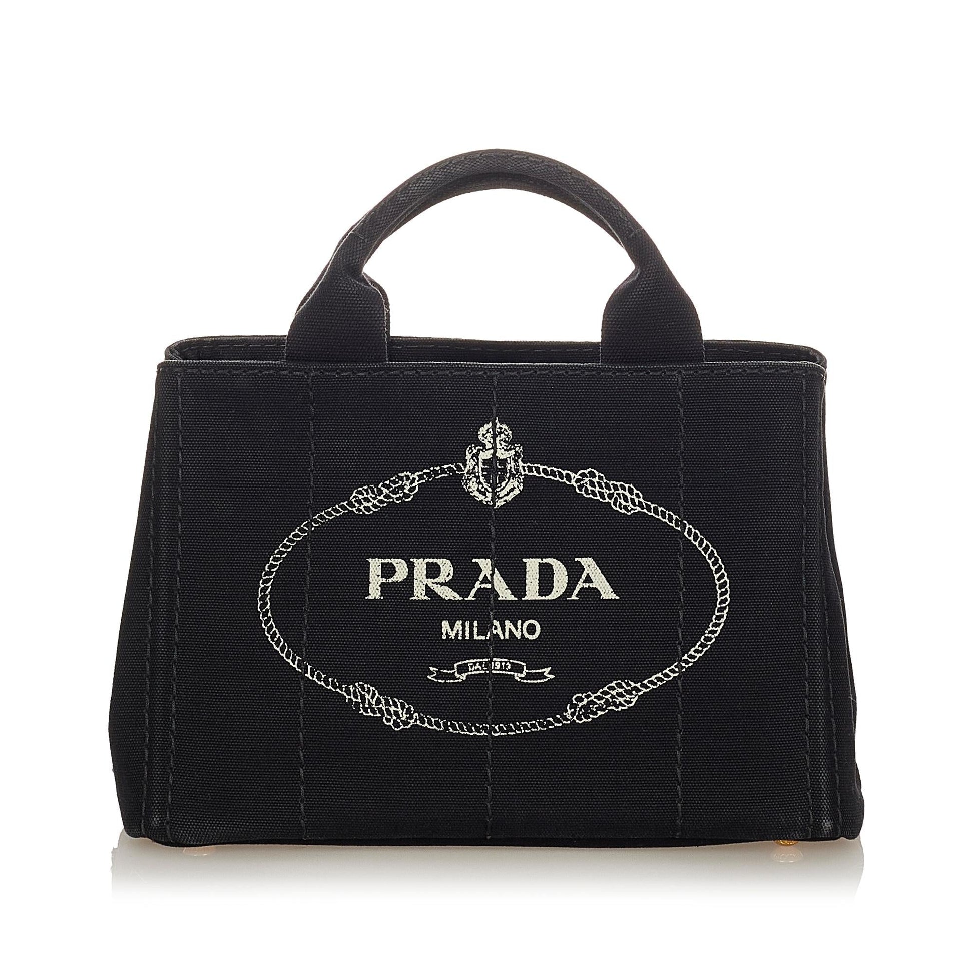 Prada Canapa Handbag Shg Logo Satchel Bag Handbag Shg 23300