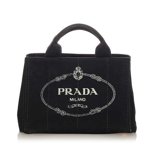 Prada Canapa Handbag Shg Logo Satchel Bag Handbag Shg 23300