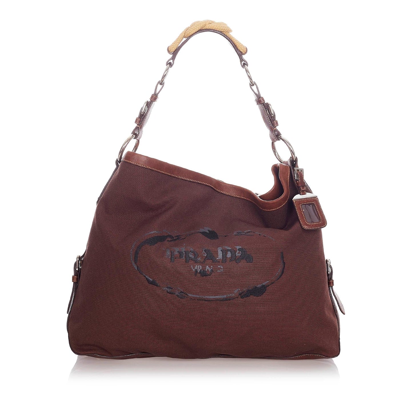 Prada Canapa Shoulder Bag Shg Nylon Logo