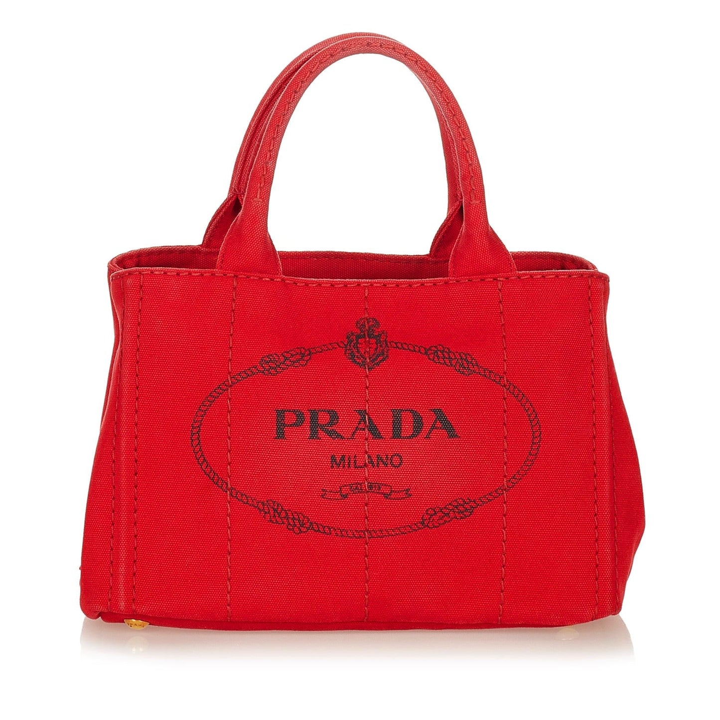 Prada Canapa Satchel Shg Logo Satchel Bag