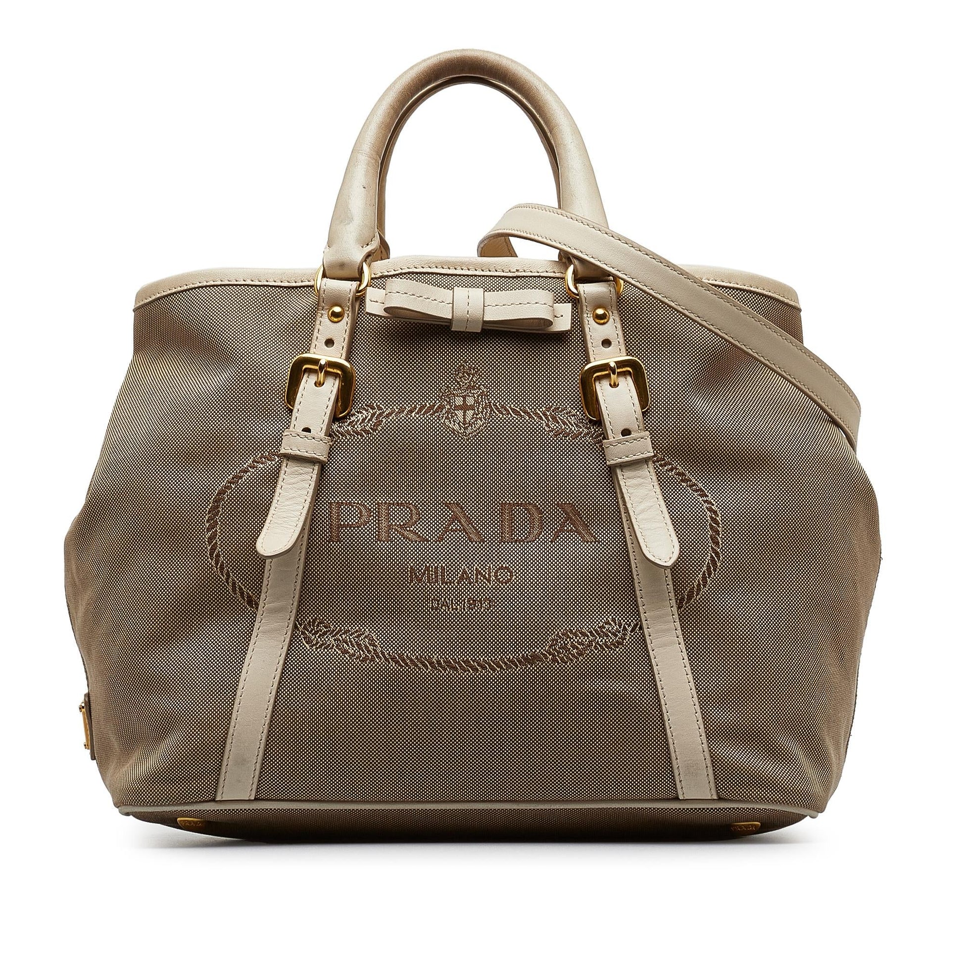 Prada Canapa Satchel Shg X9Apjx Logo Satchel Bag