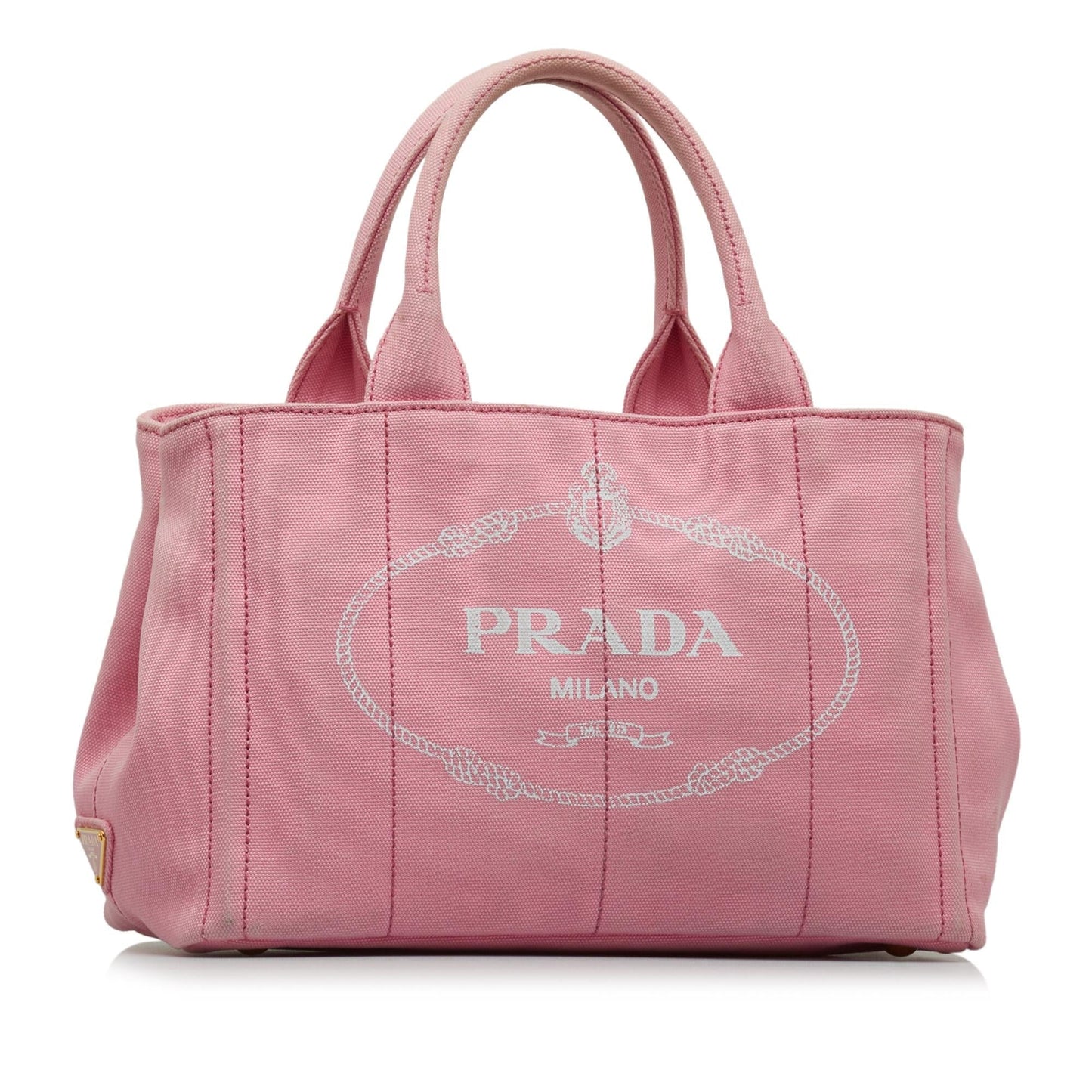 Prada Canapa Satchel Shg P1Kotg Logo Satchel Bag