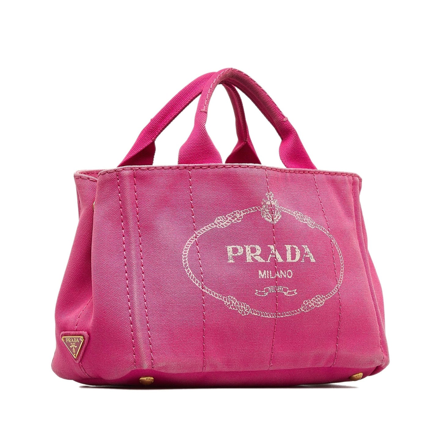 Prada Canapa Satchel Shg M7Rx6R Logo Satchel Bag