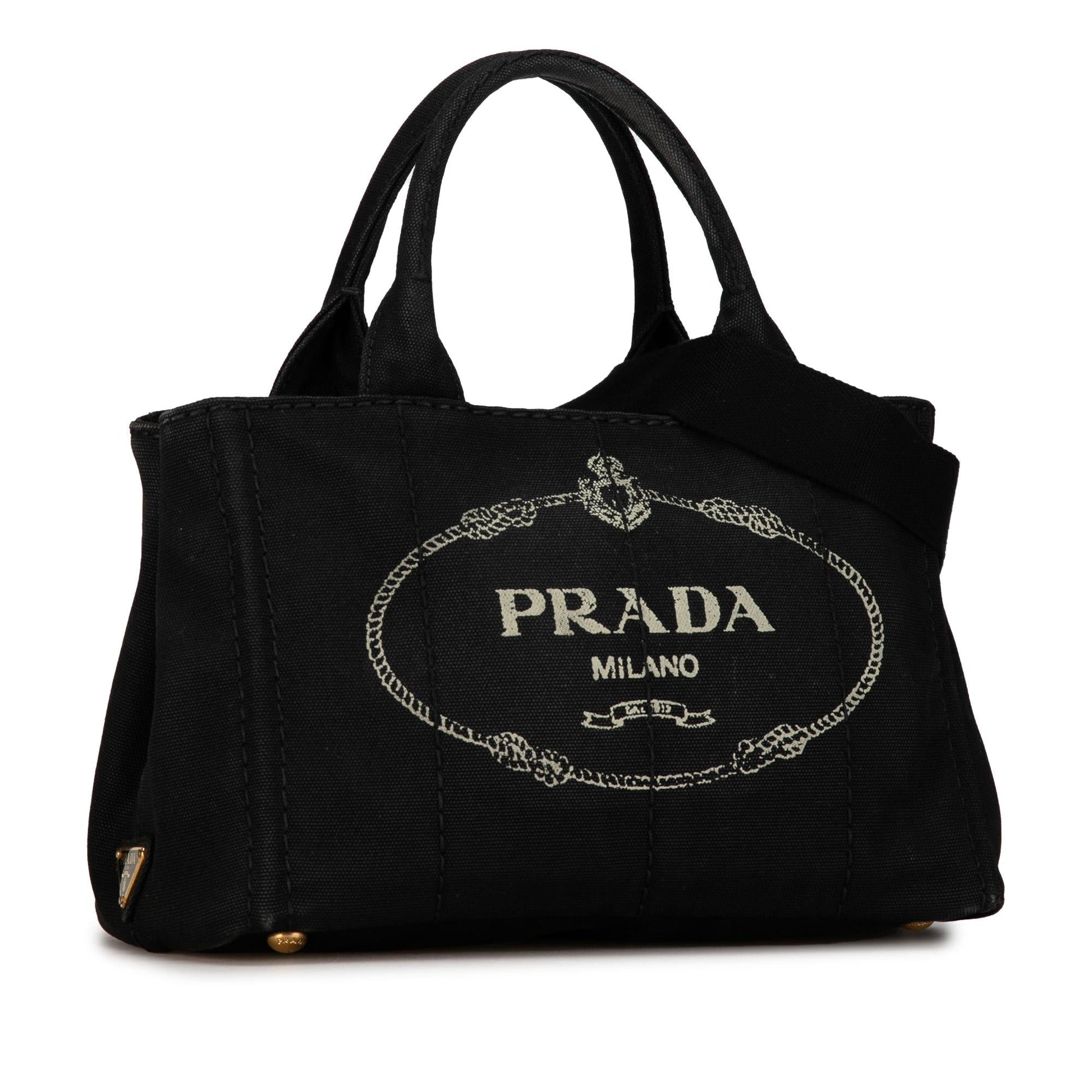 Prada Canapa Satchel Shg Elkrhs Logo Satchel Bag