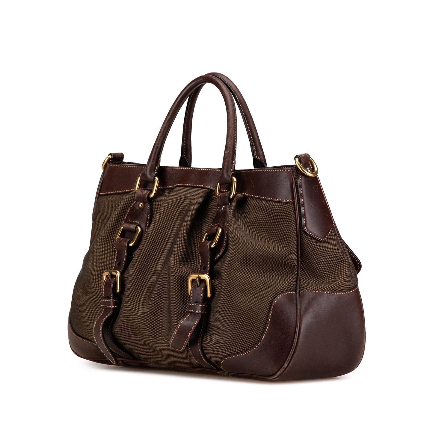 Prada Canapa Satchel Shg 21H9Gl Logo Satchel Bag