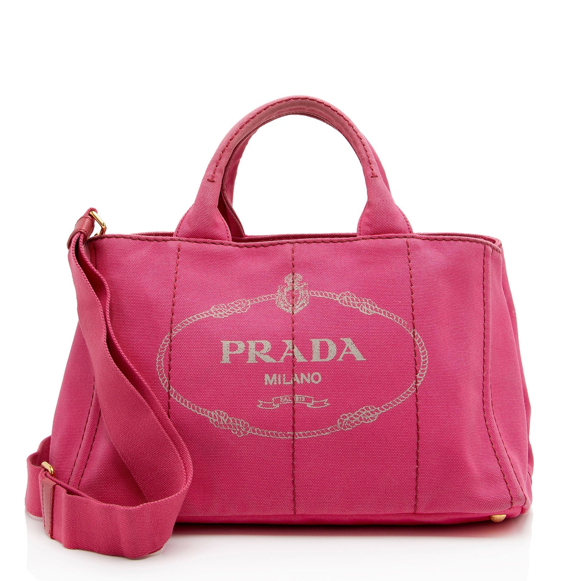 Prada Canapa Shopping Tote Shf Tjcwsj Logo Tote Bag