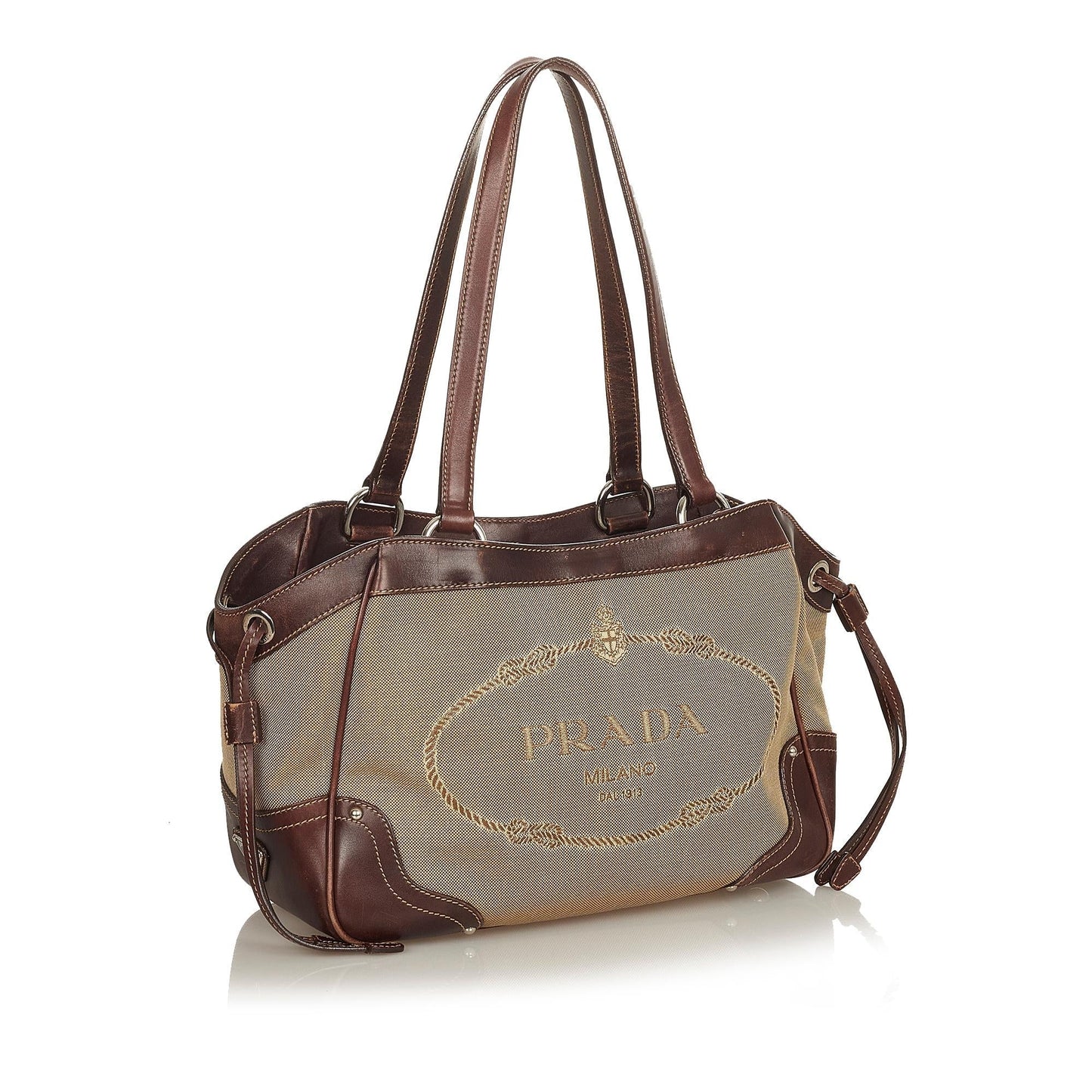 Prada Canapa Shoulder Bag Shg Logo