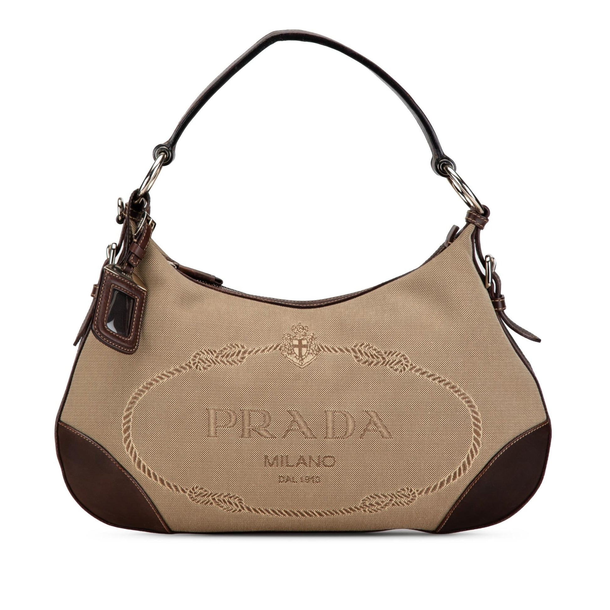 Prada Canapa Shoulder Bag Shg Oujj6M Logo