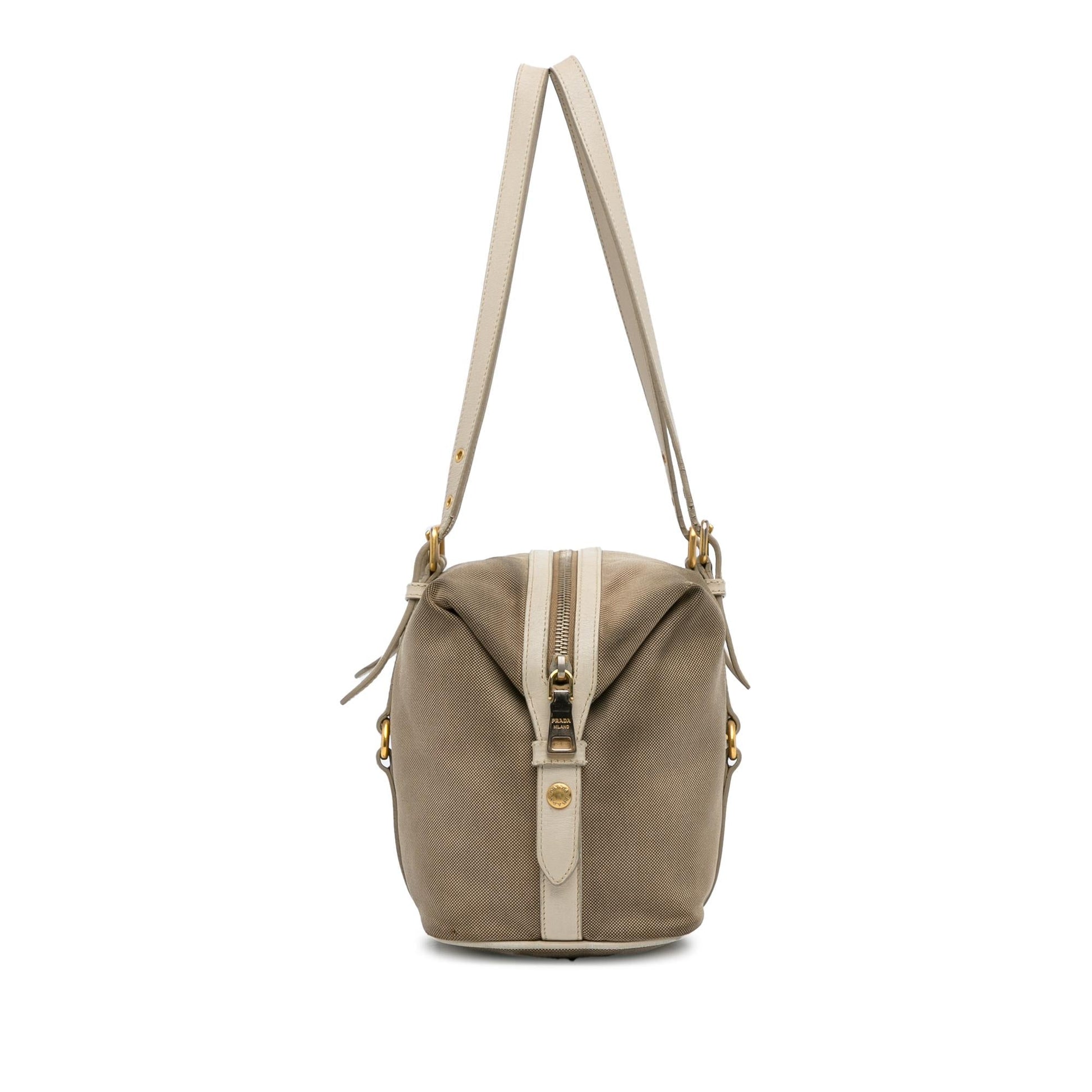 Prada Canapa Shoulder Bag Logo