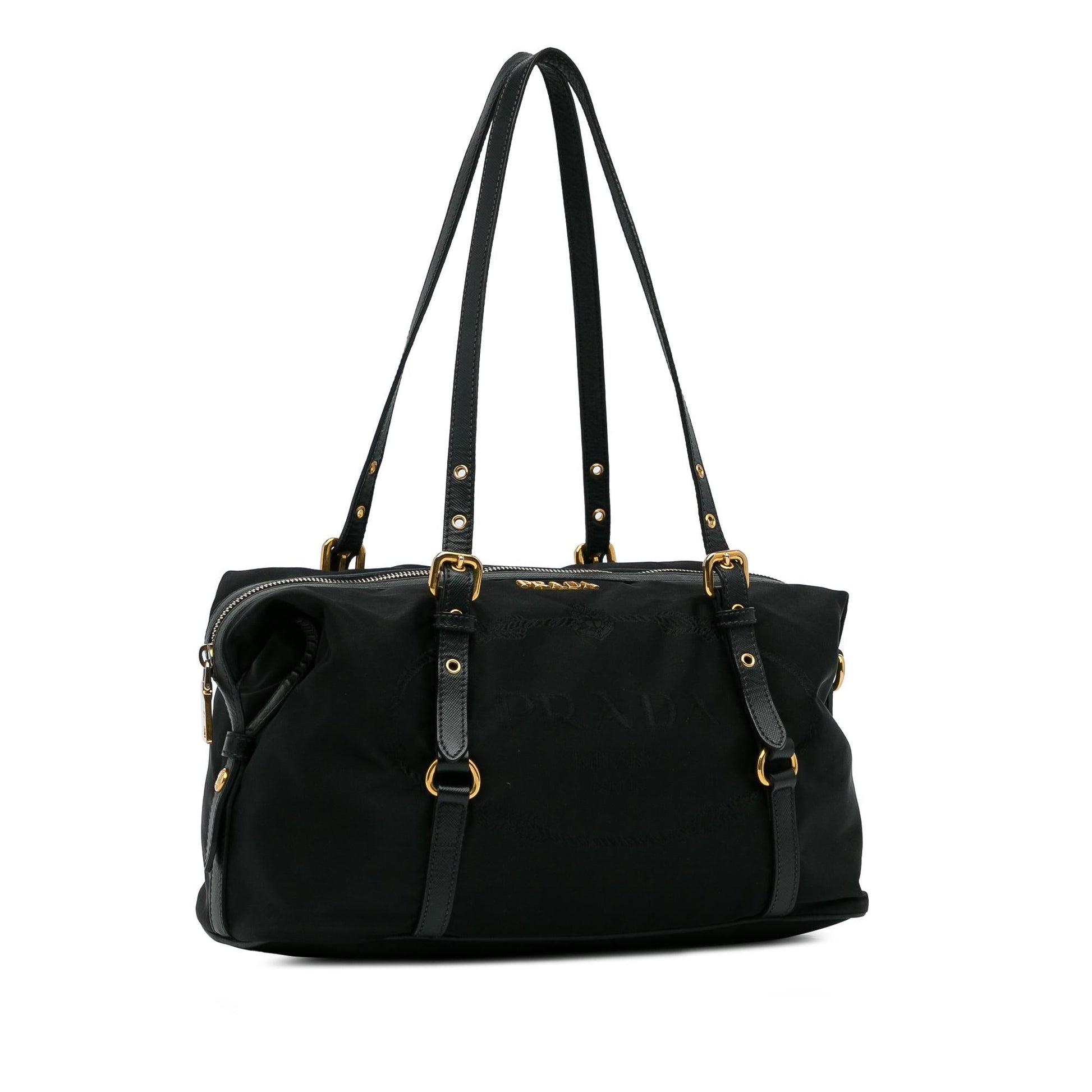 Prada Canapa Tessuto Shoulder Bag Shg Rglz4C Logo
