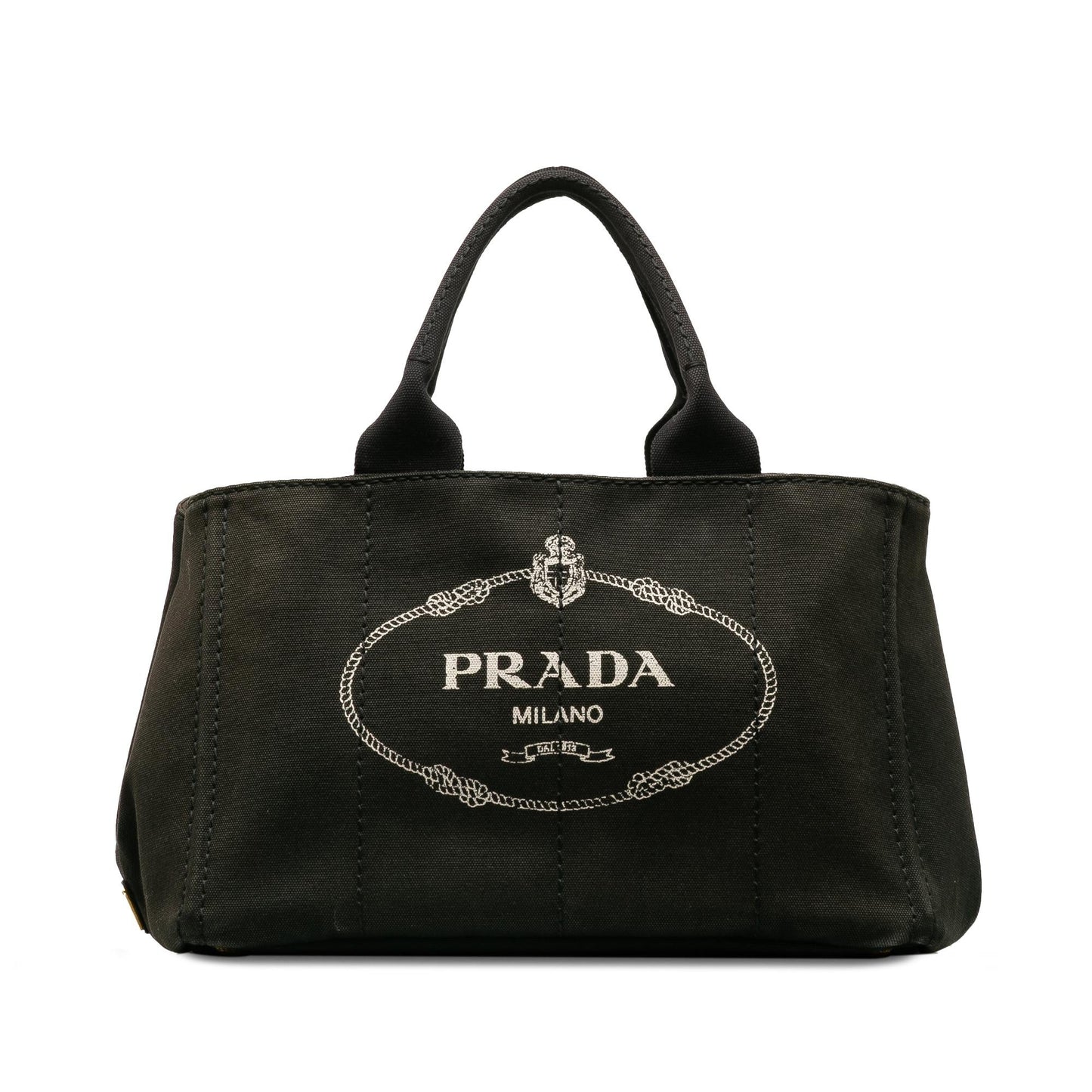 Prada Canapa Tote Shg Vwfvdj Logo Tote Bag