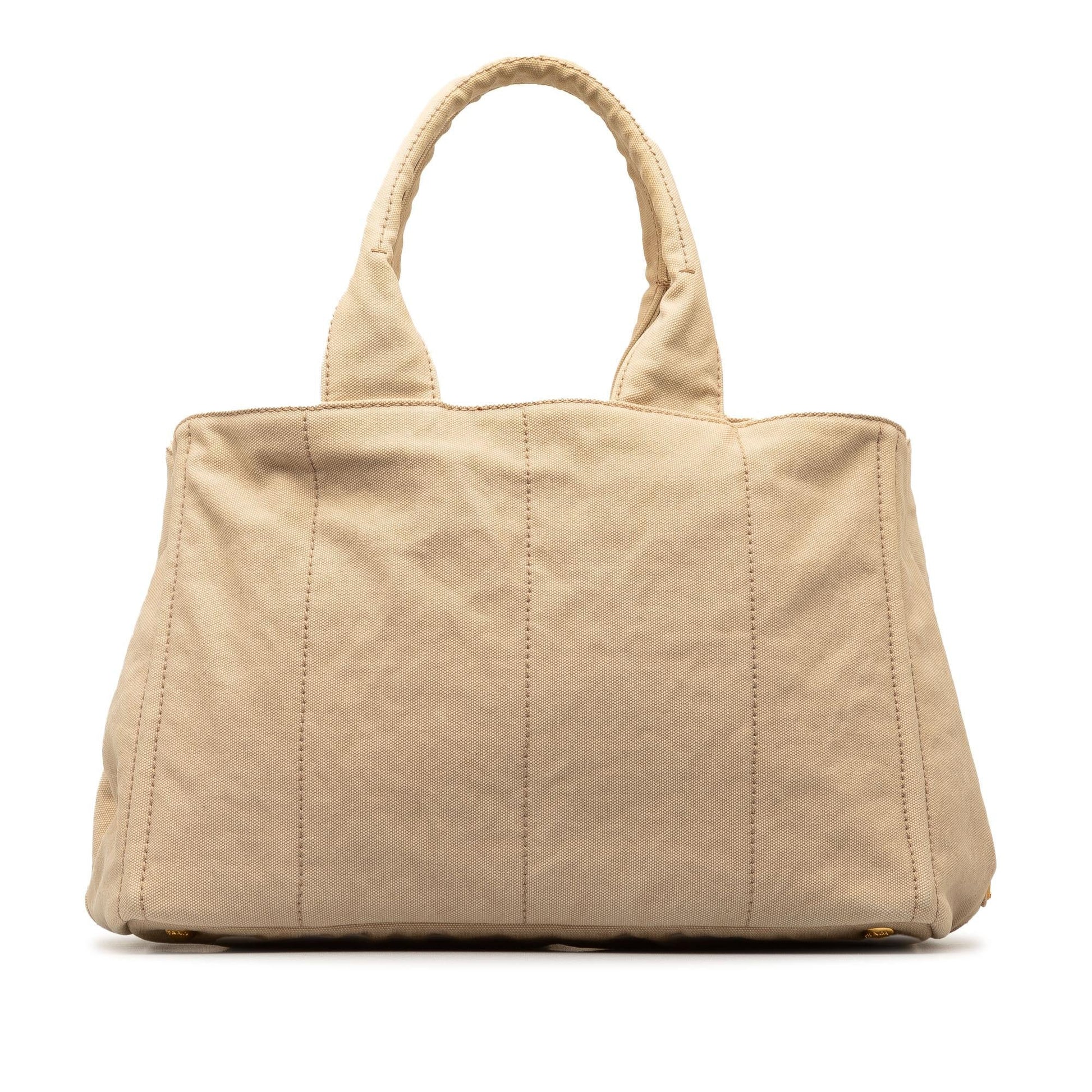 Prada Canapa Tote Shg Ysjwdy Logo Tote Bag